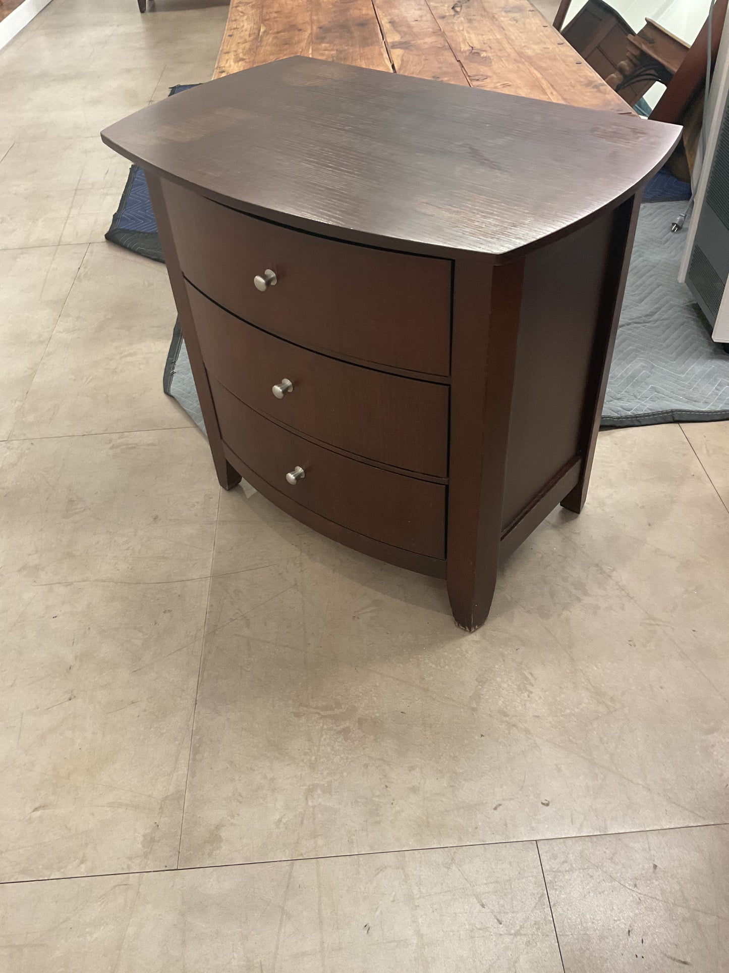 Dark Wood Nightstand