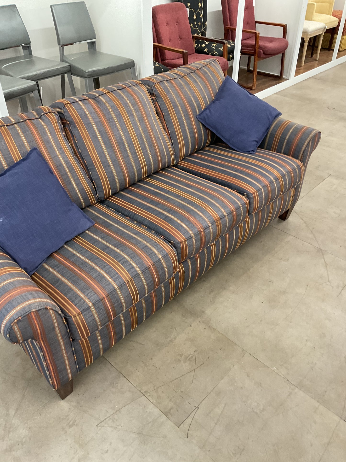 Plaid Flex Steel Sofa