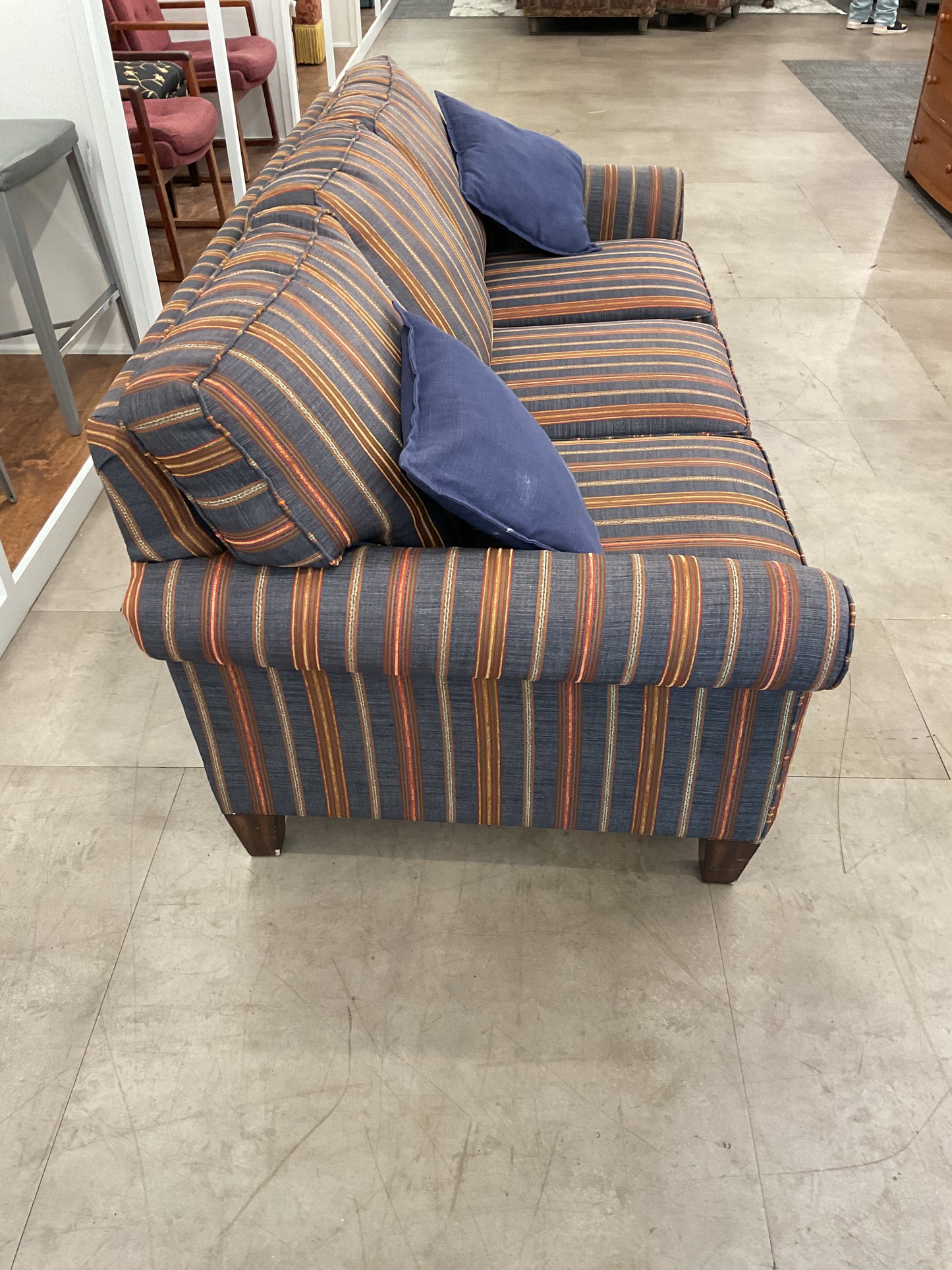 Plaid Flex Steel Sofa