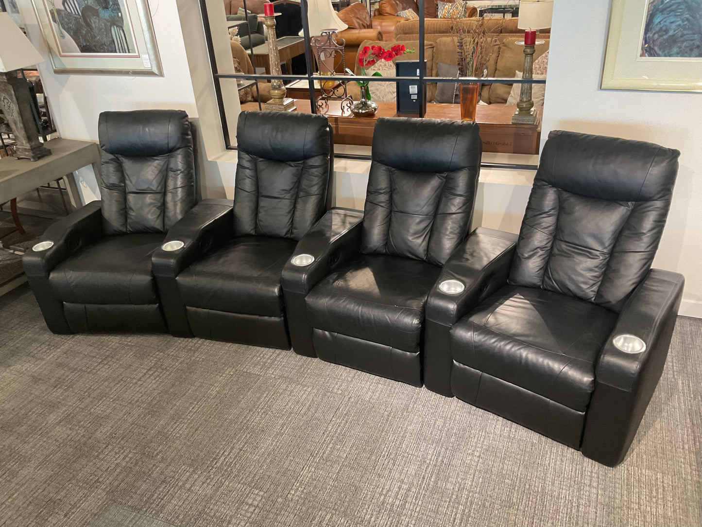 Coaster Company Genuine Leather Pavilion Recliner Set