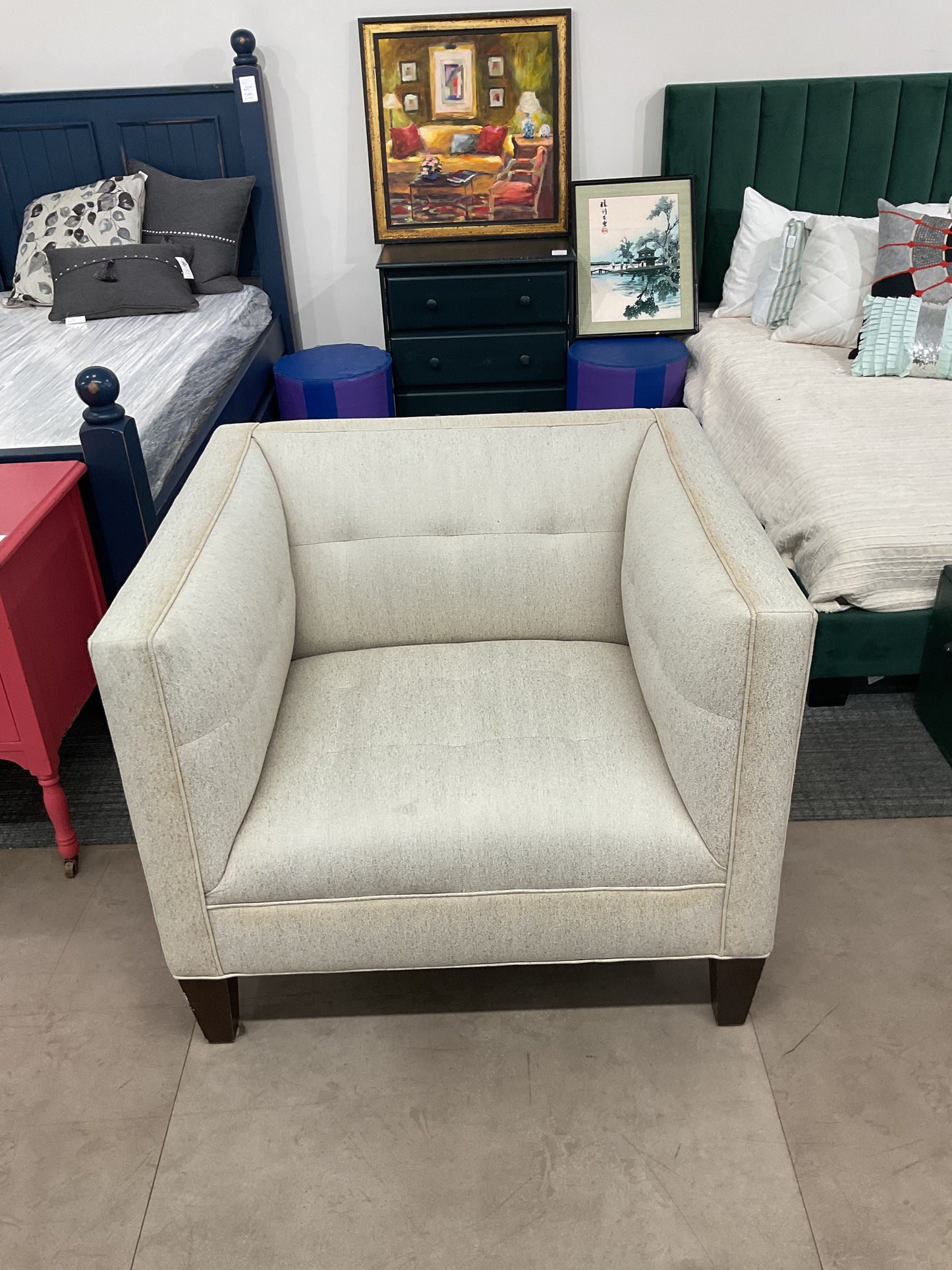 Frosted Accent Chair