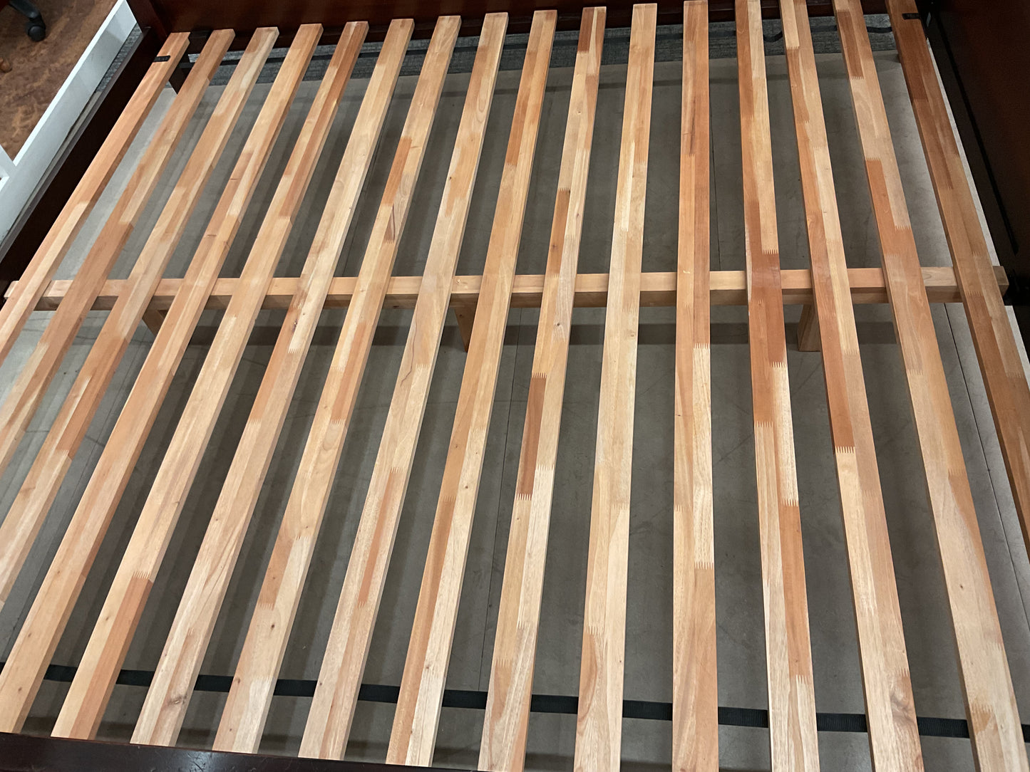 Dark Stained King Bed Frame (B171)