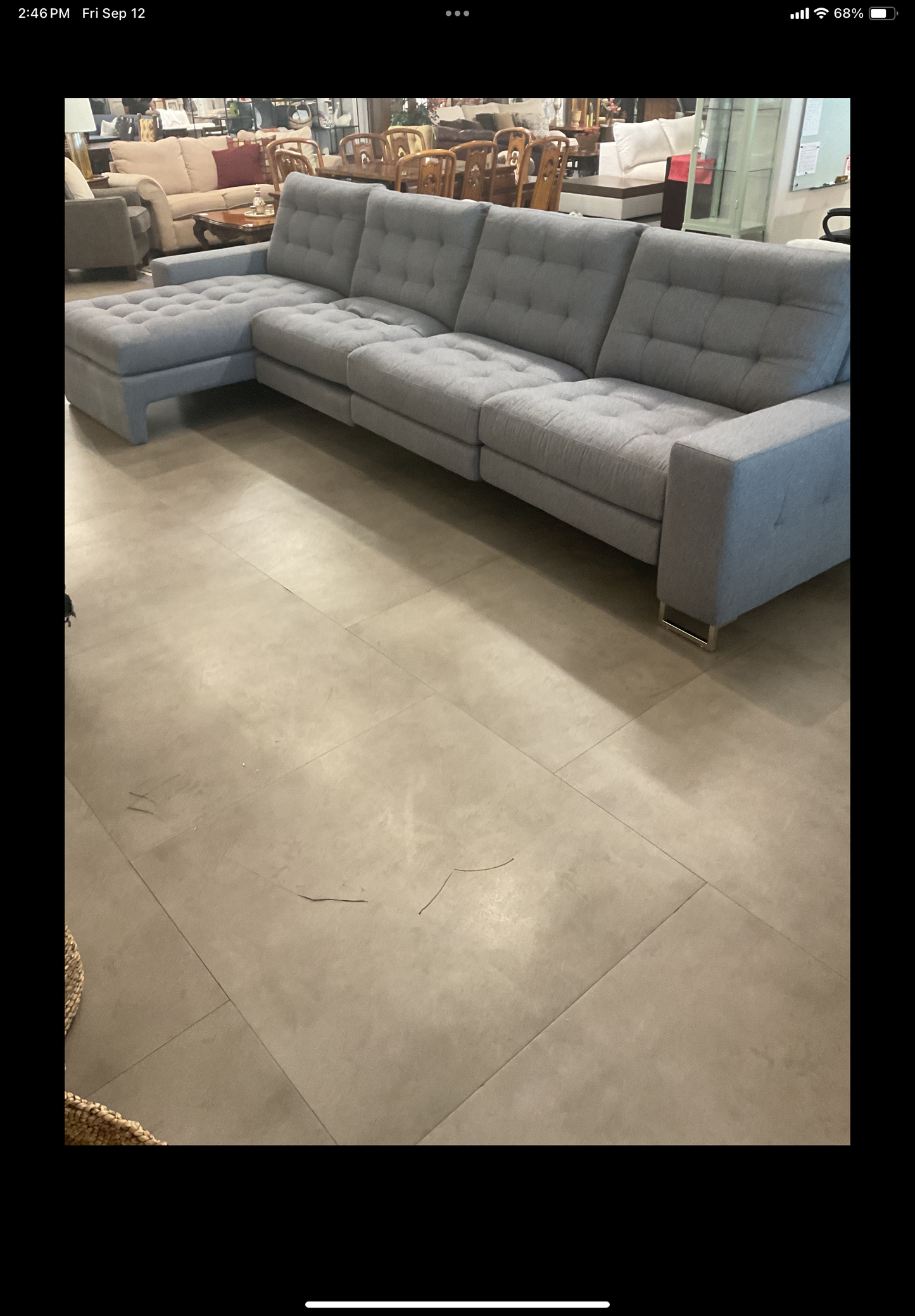 American Leather Motion Sofa