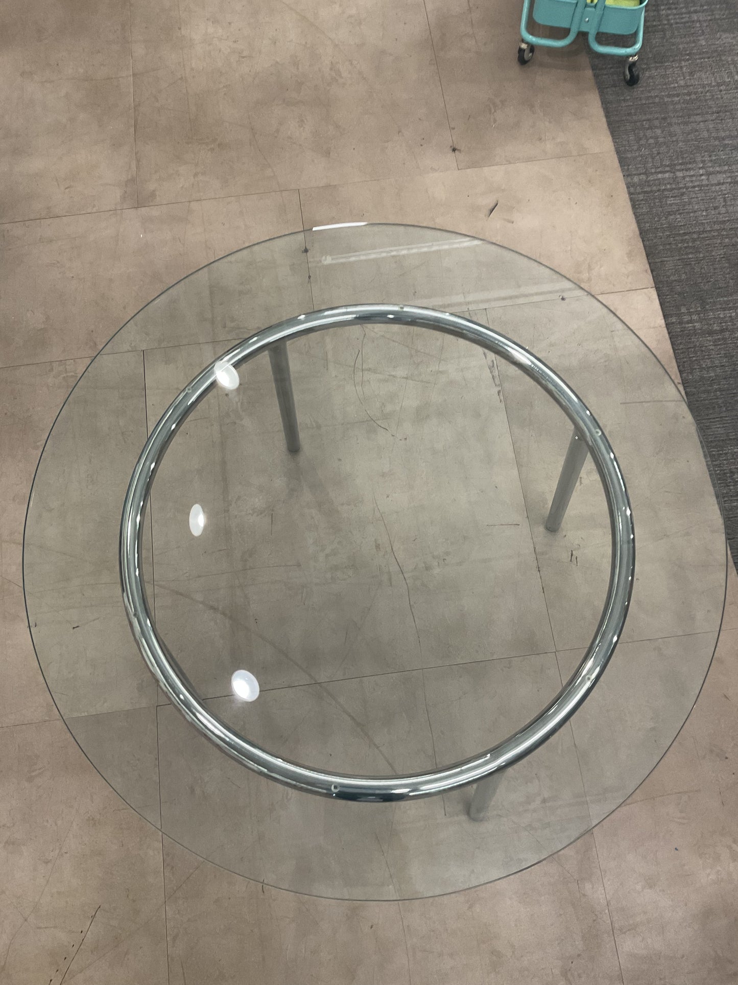 IKEA Simple Circular Glass Table