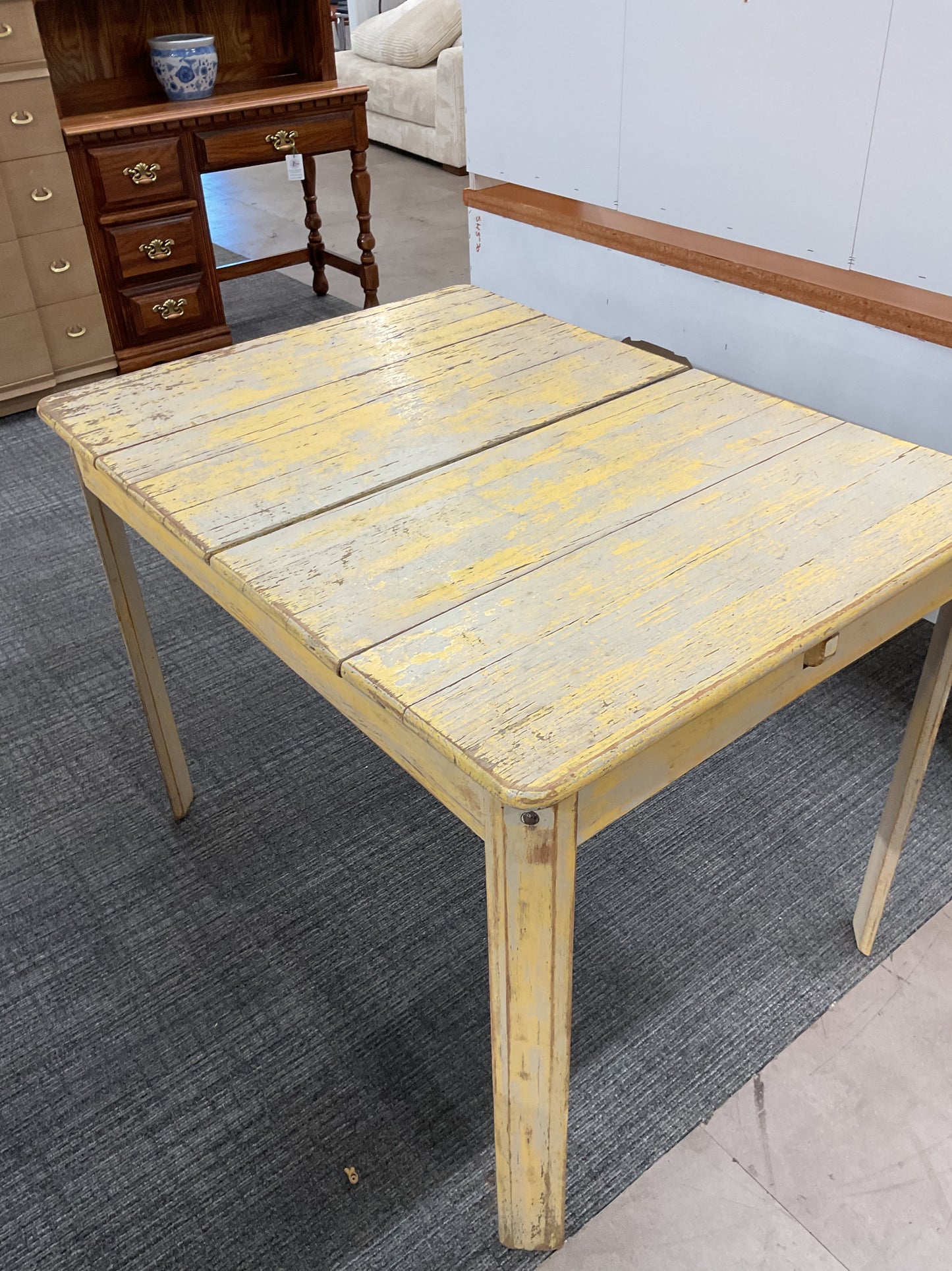 Yellow Picket Table