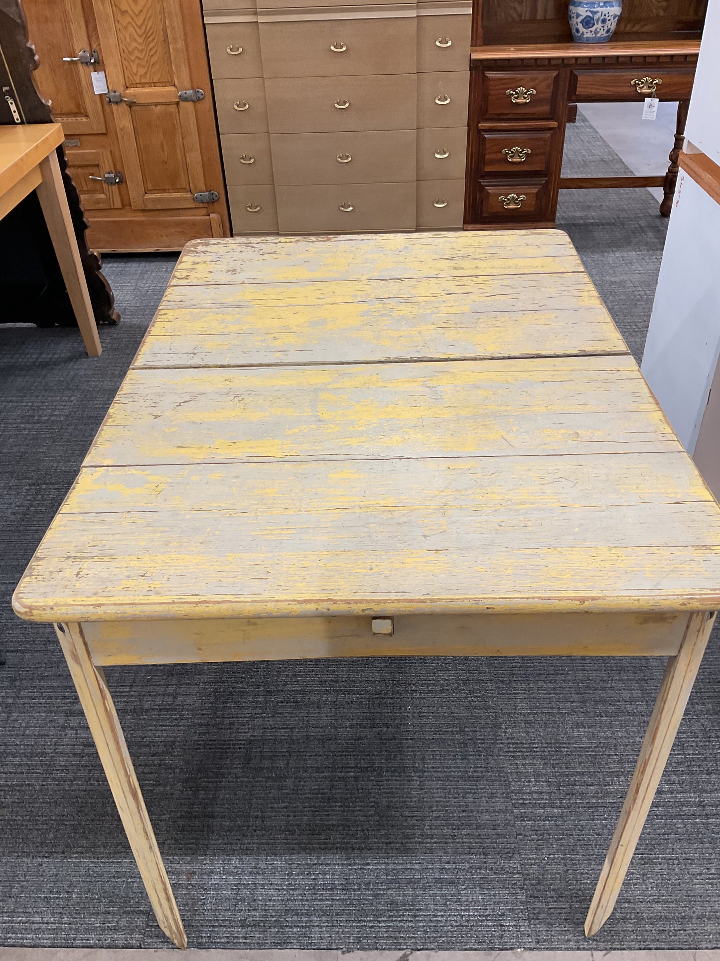Yellow Picket Table