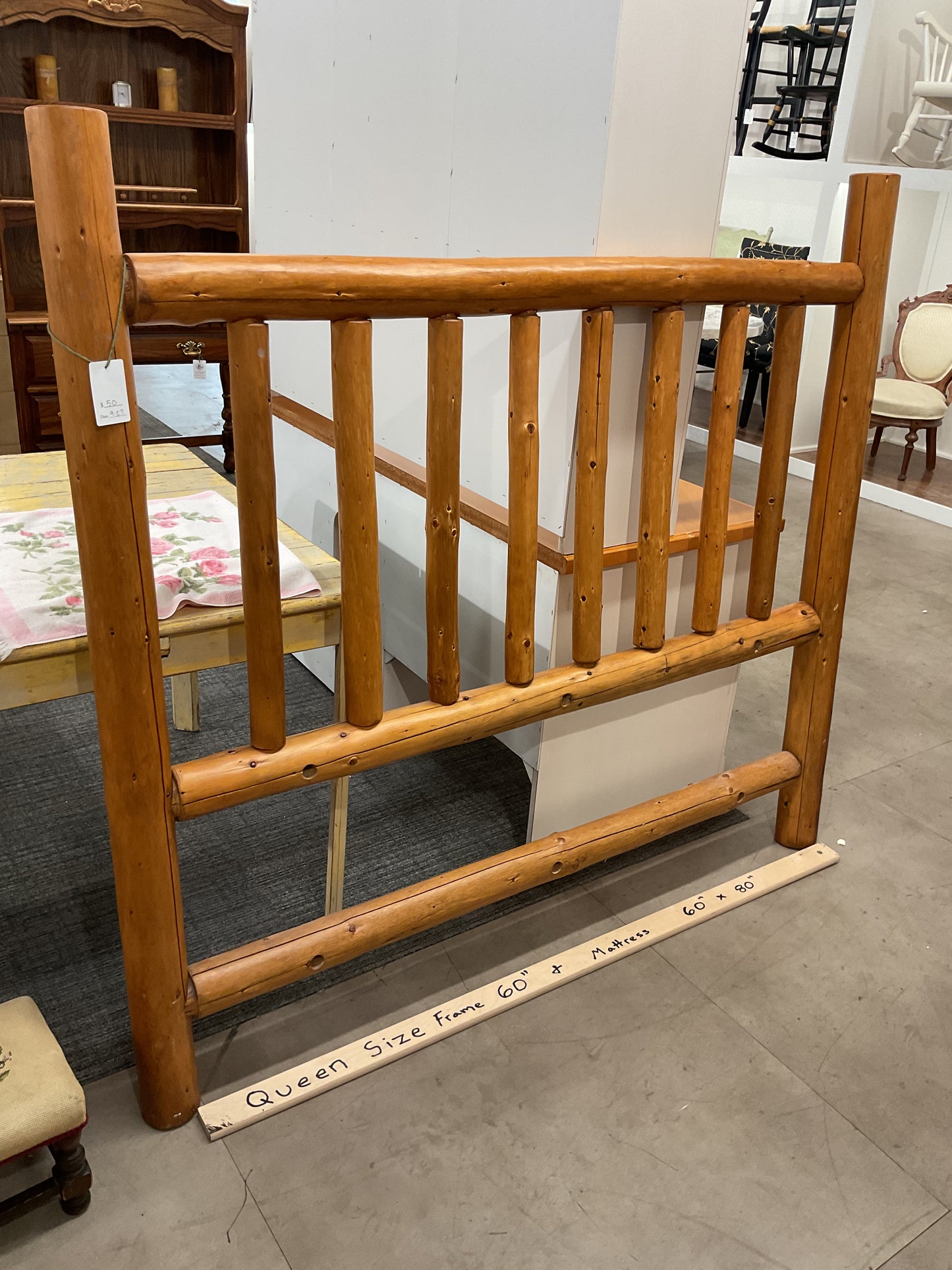 Saw Log Queen Headboard