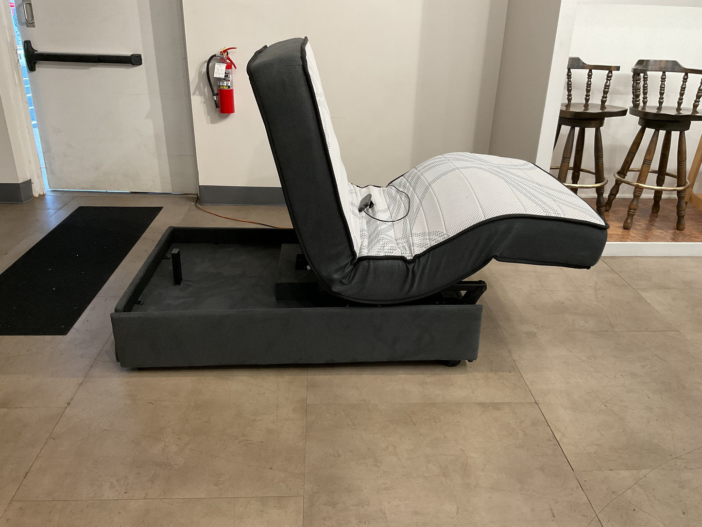 Twin Adjustable Bed & Chair (b279)