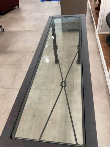Iron And Glass Table