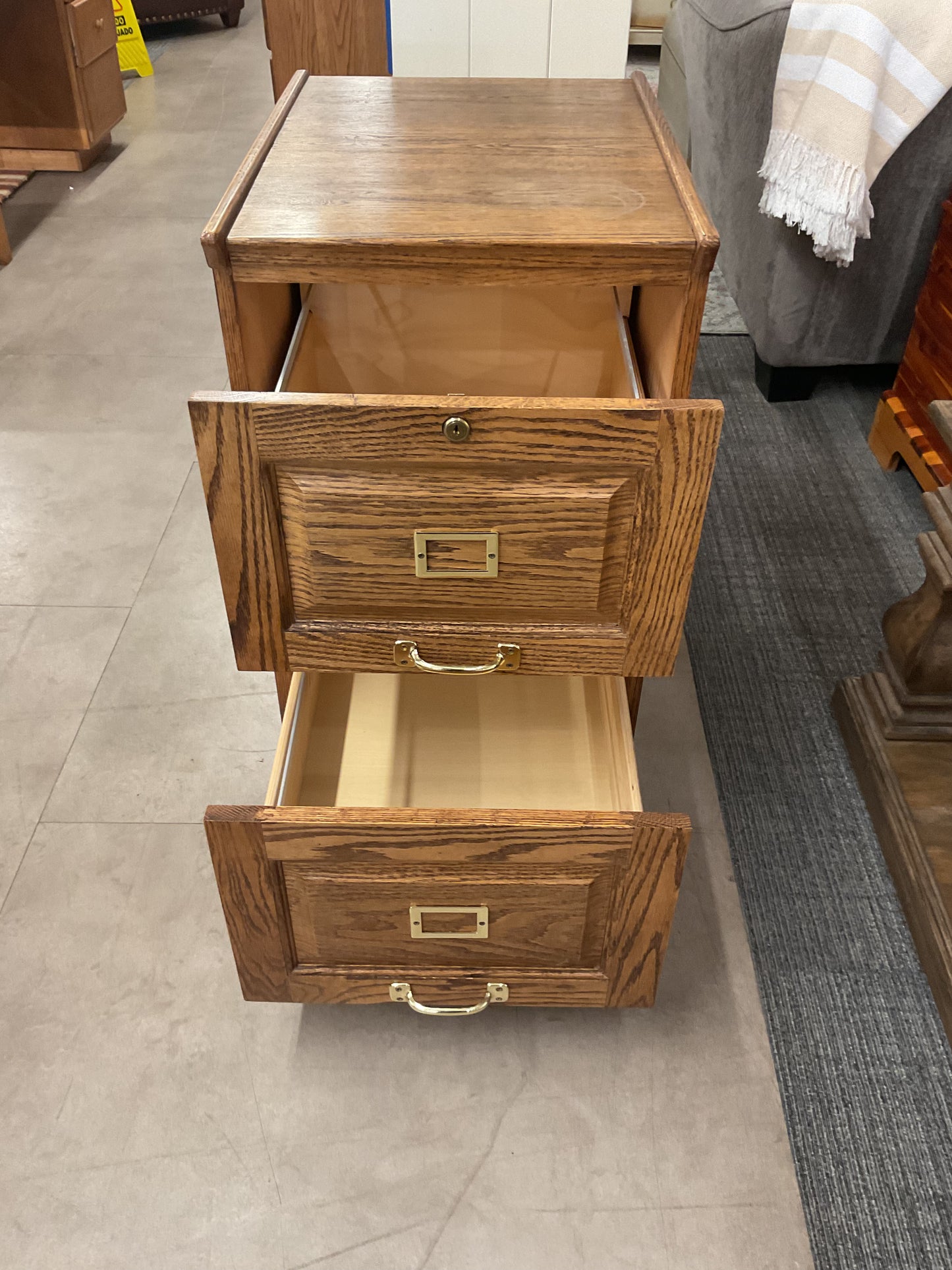 Ollie’s Oak file cabinet
