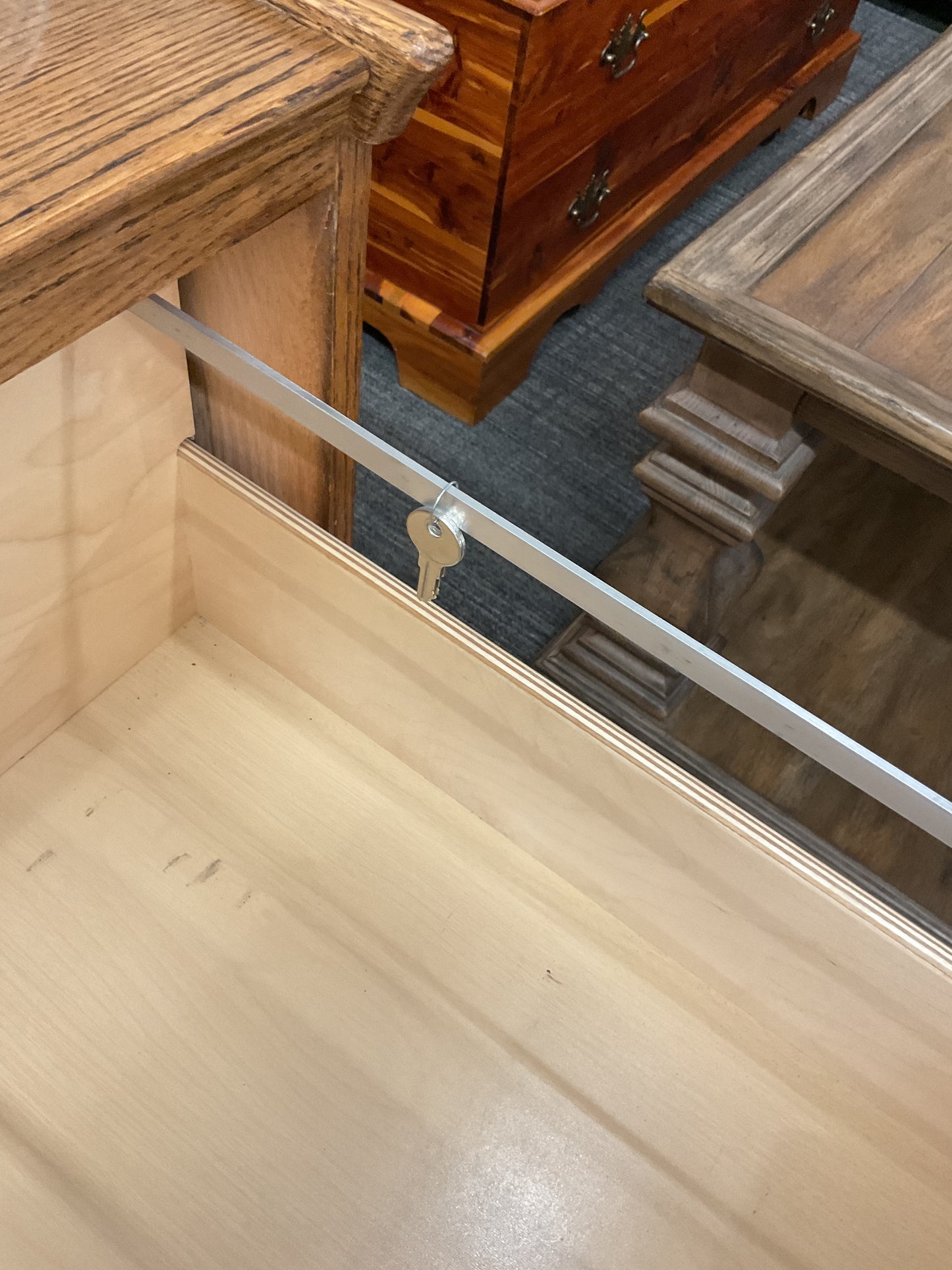 Ollie’s Oak file cabinet