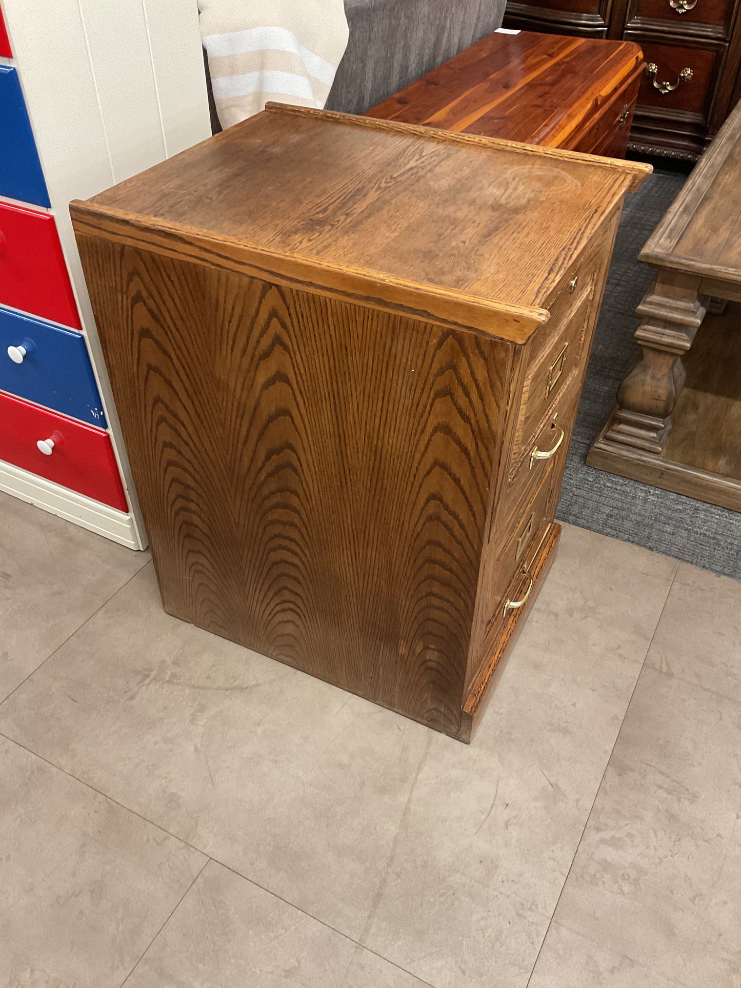 Ollie’s Oak file cabinet