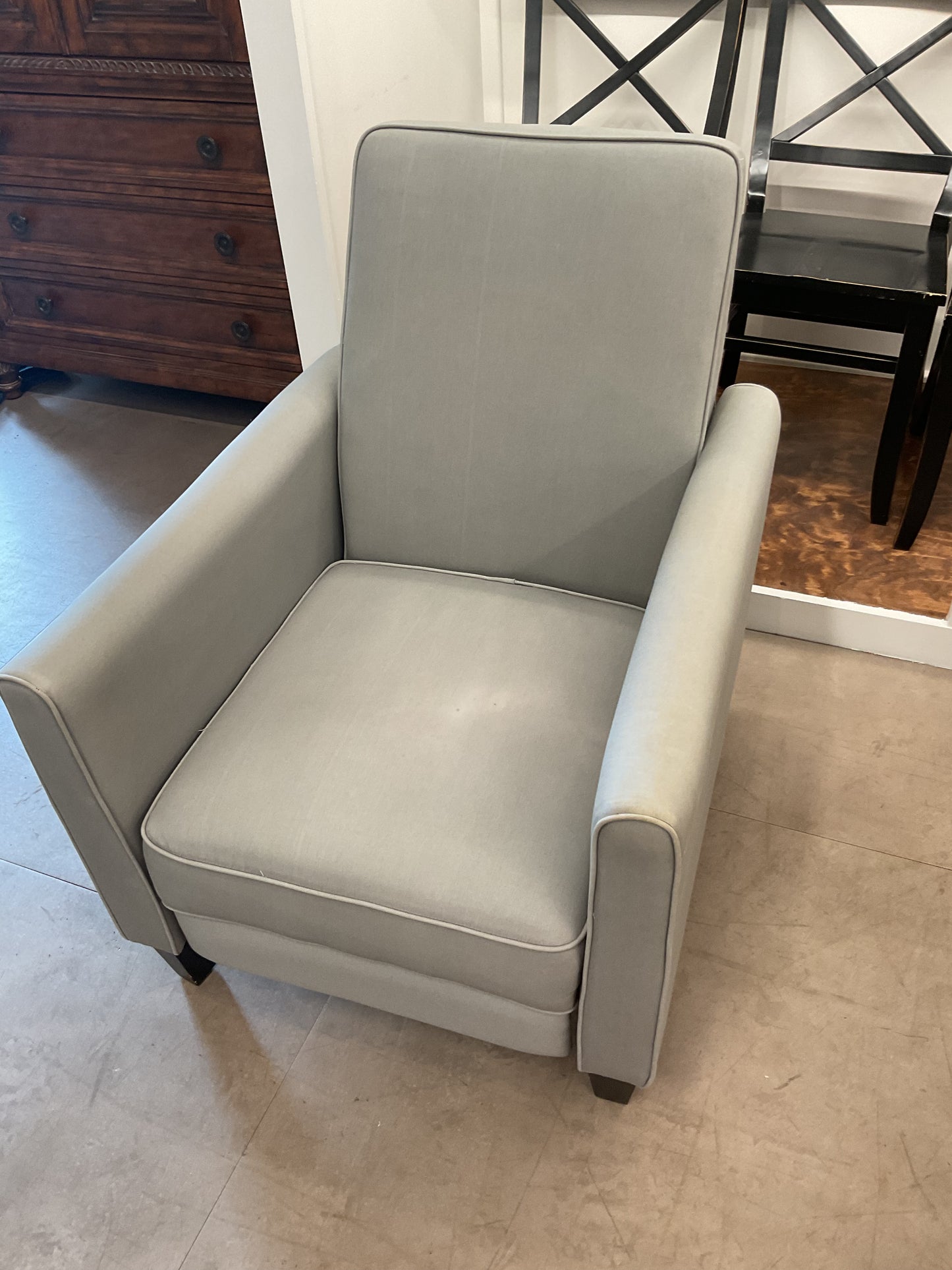 Sleek Grey Chair