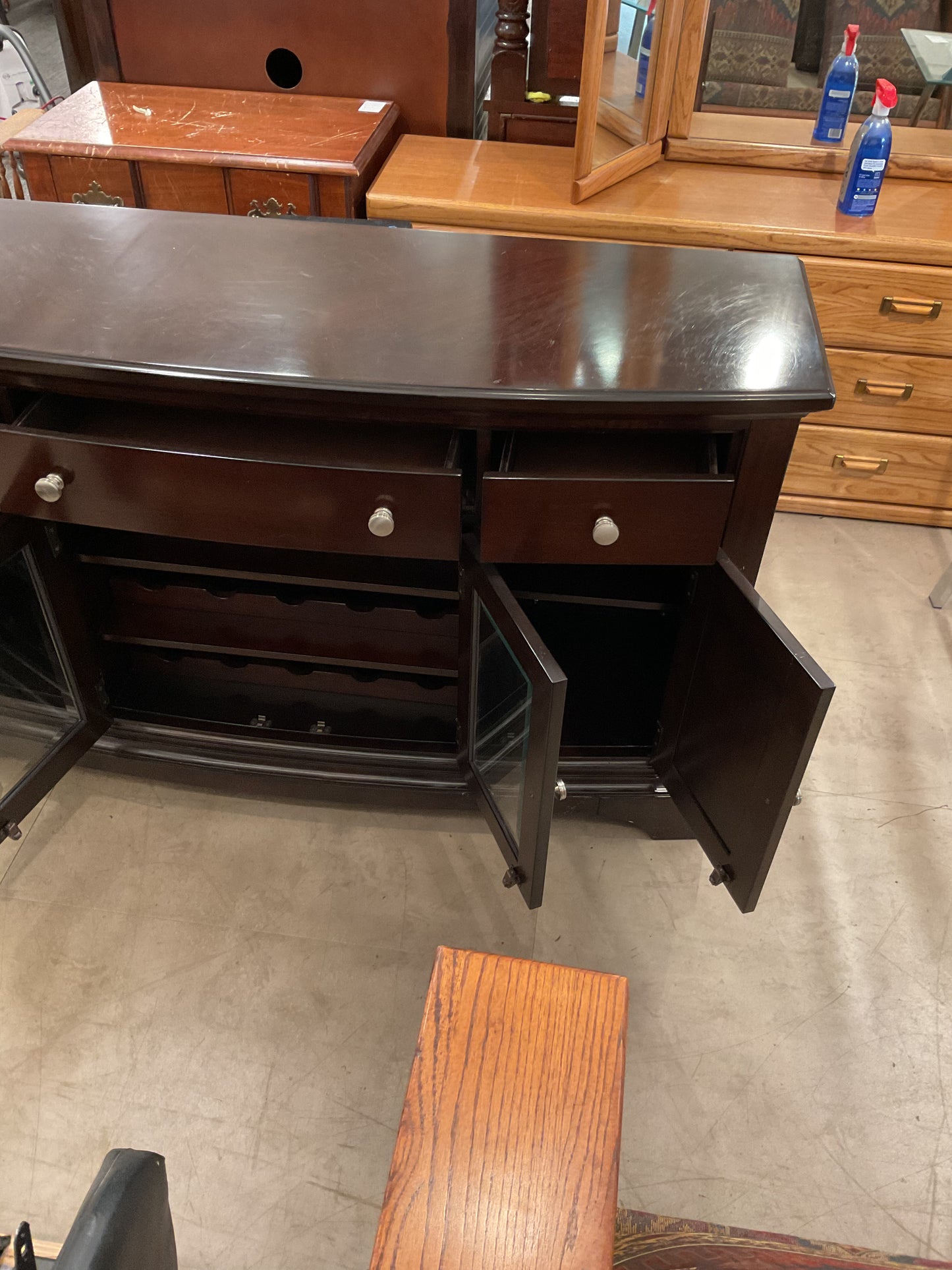 Dark Wood Side Board