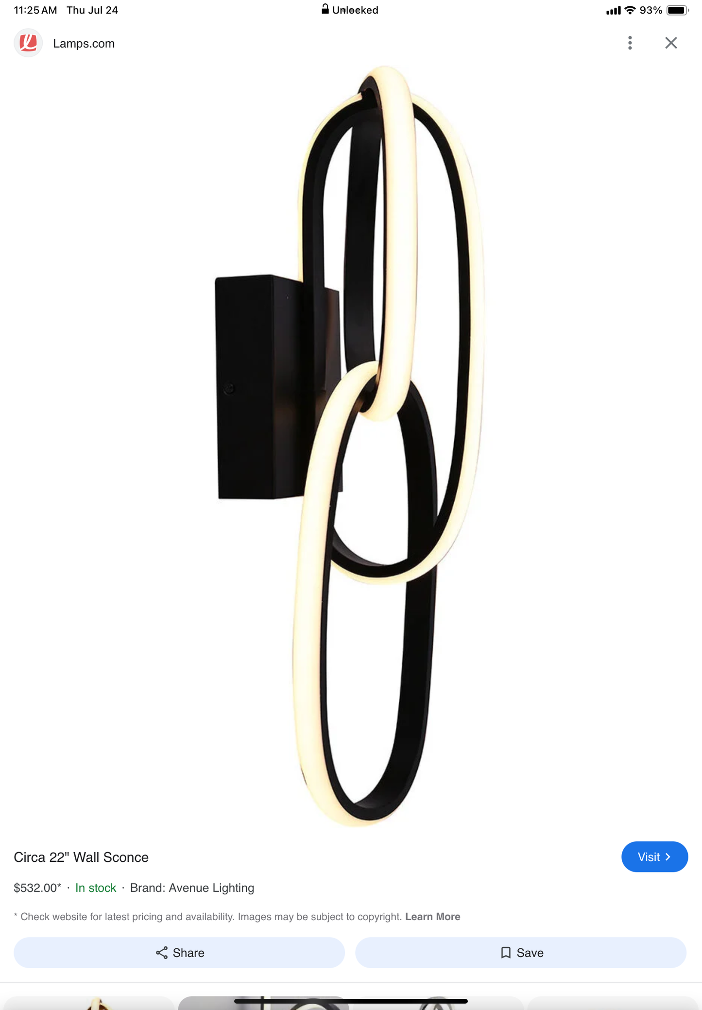 Avenue Lighting 22” Mount