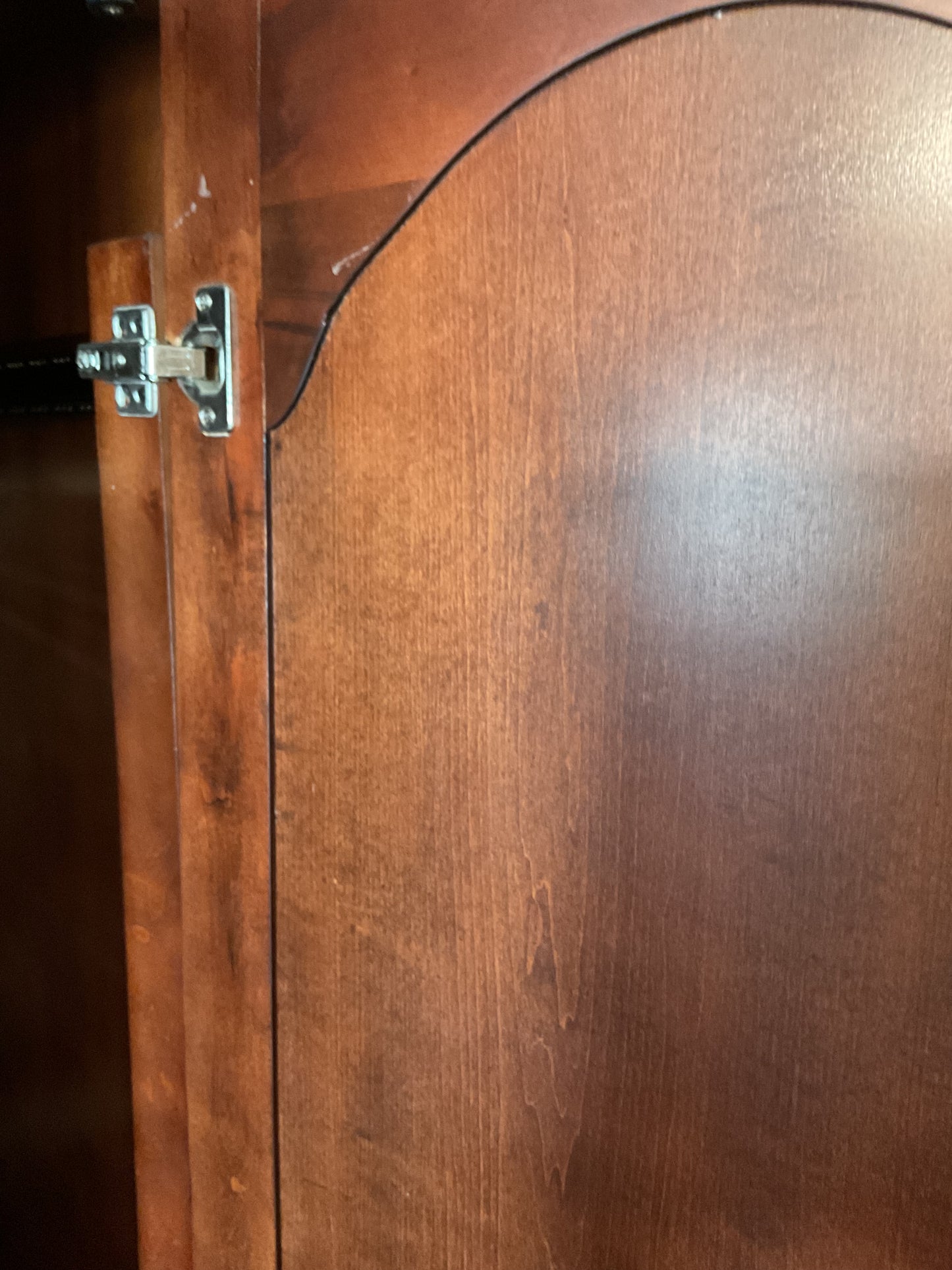 Tall Brown Media Console