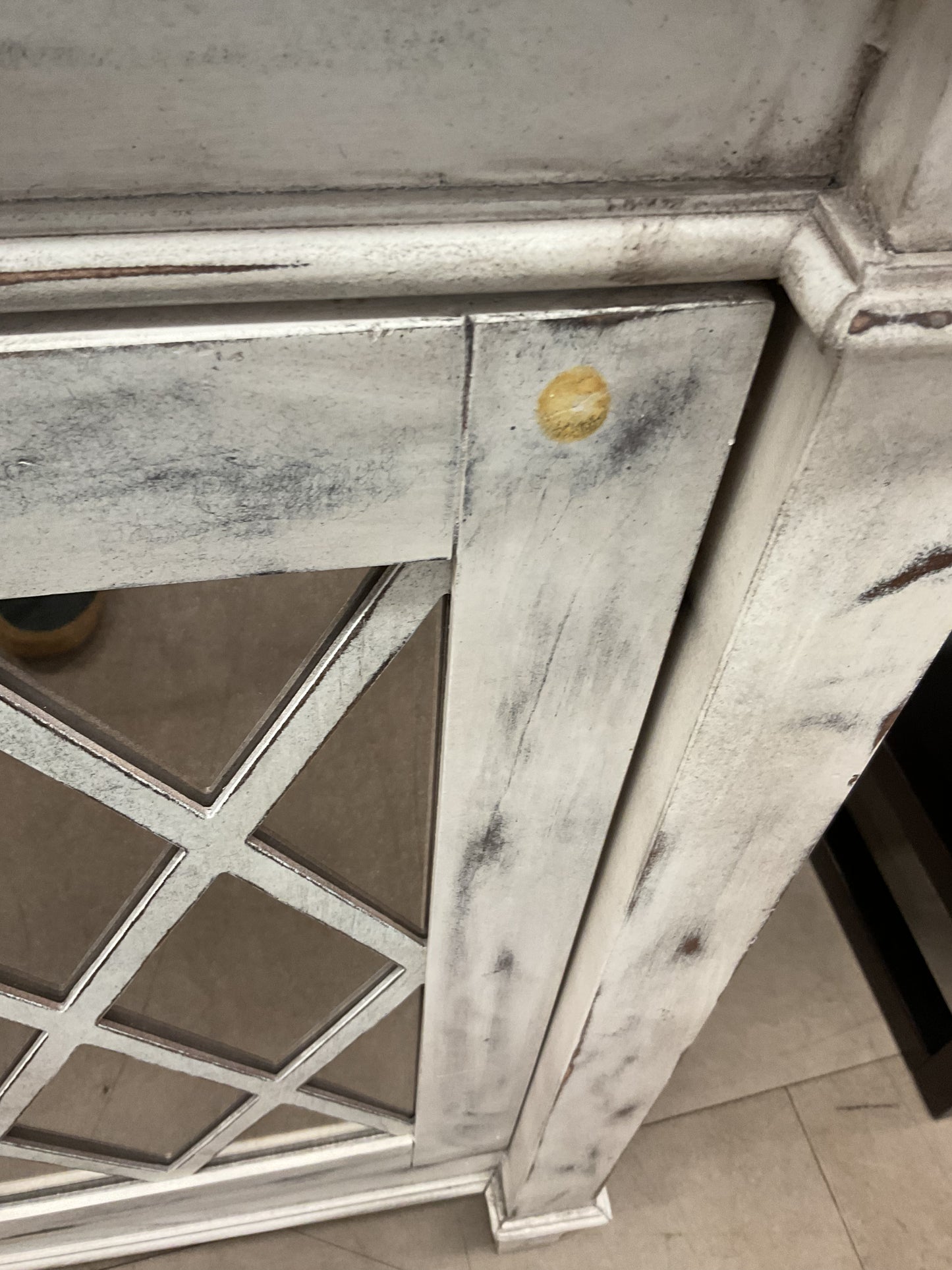Brushed White Credenza