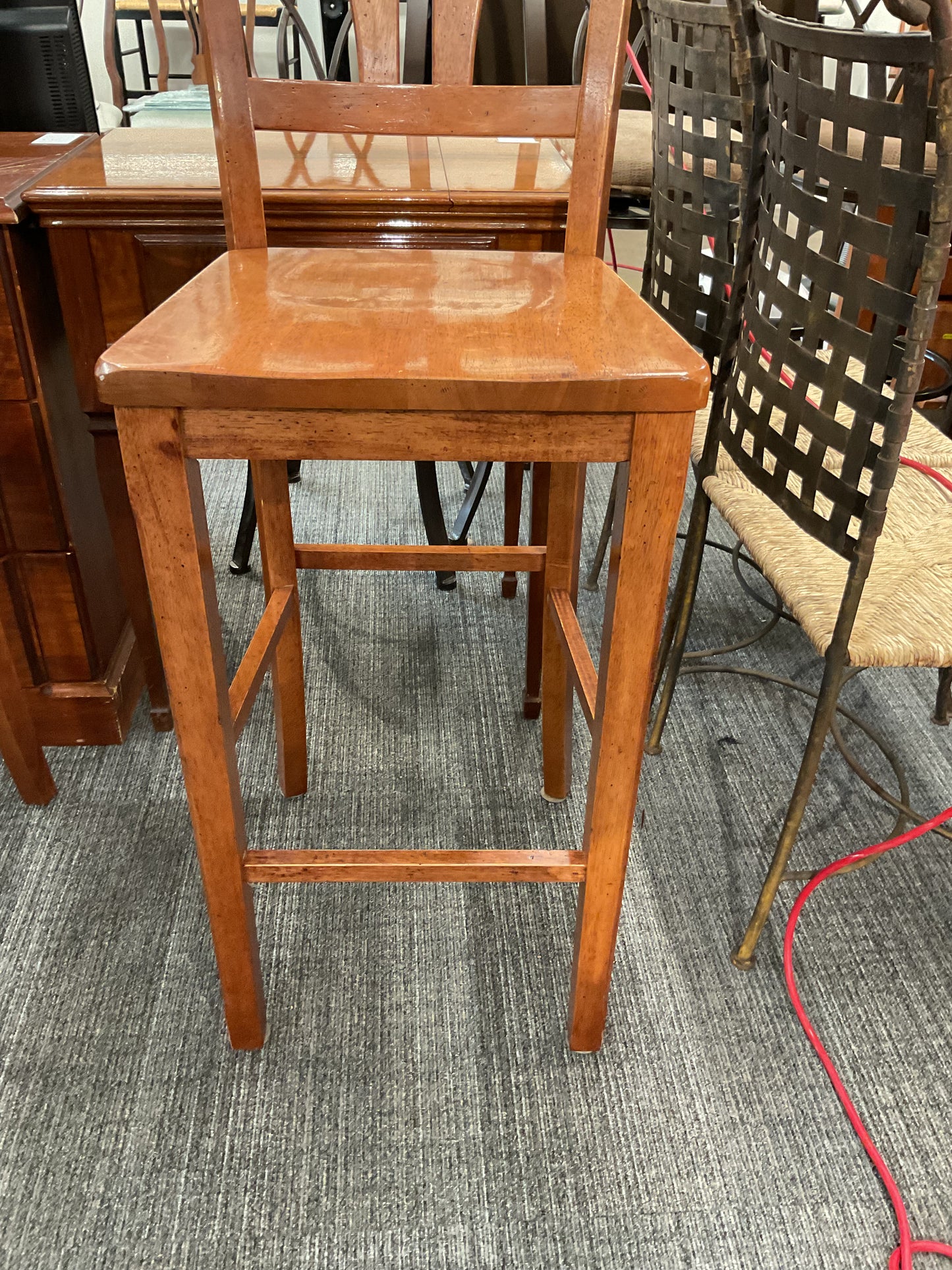 Solid Wood Bar Chair