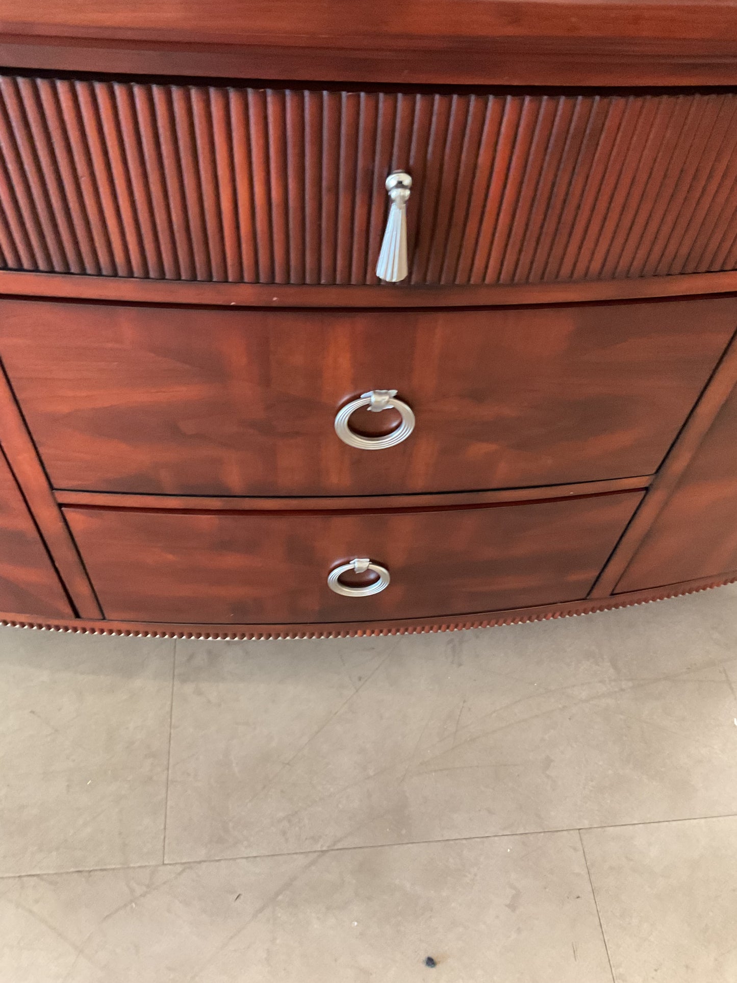 Cherry Wood China Cabinet