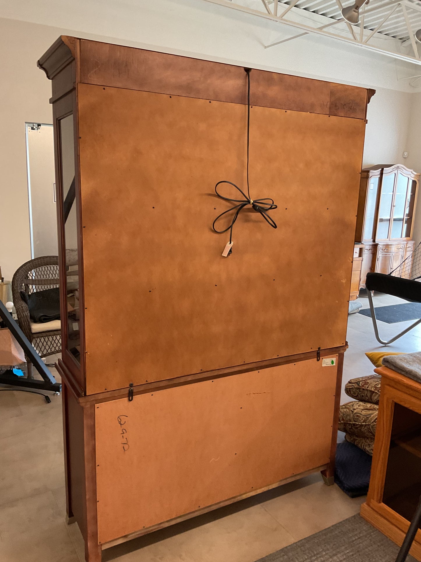 Cherry Wood China Cabinet