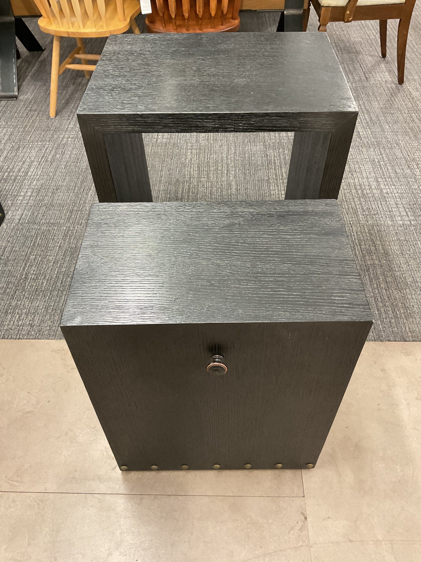 Black Nesting Table