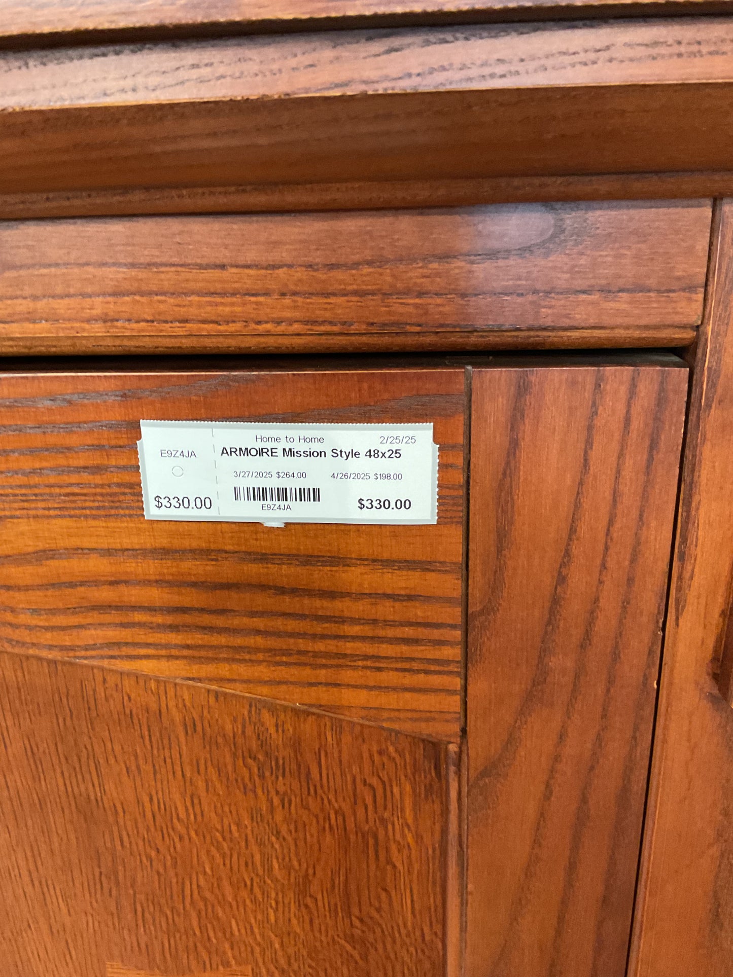 Mission Style Armoire
