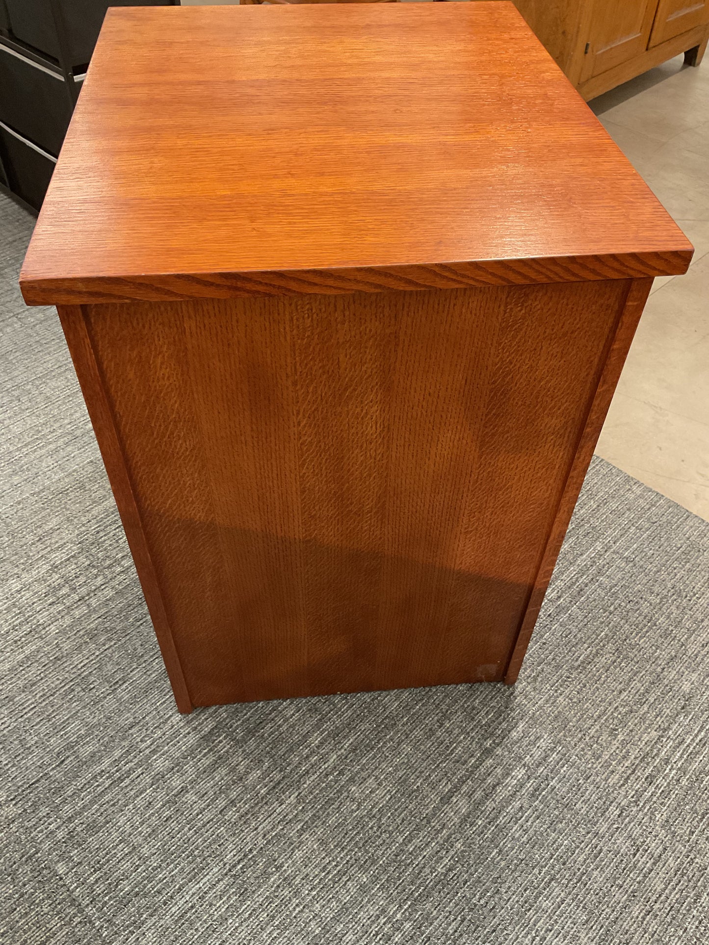 Wooden Two Drawer Filing Cabinet