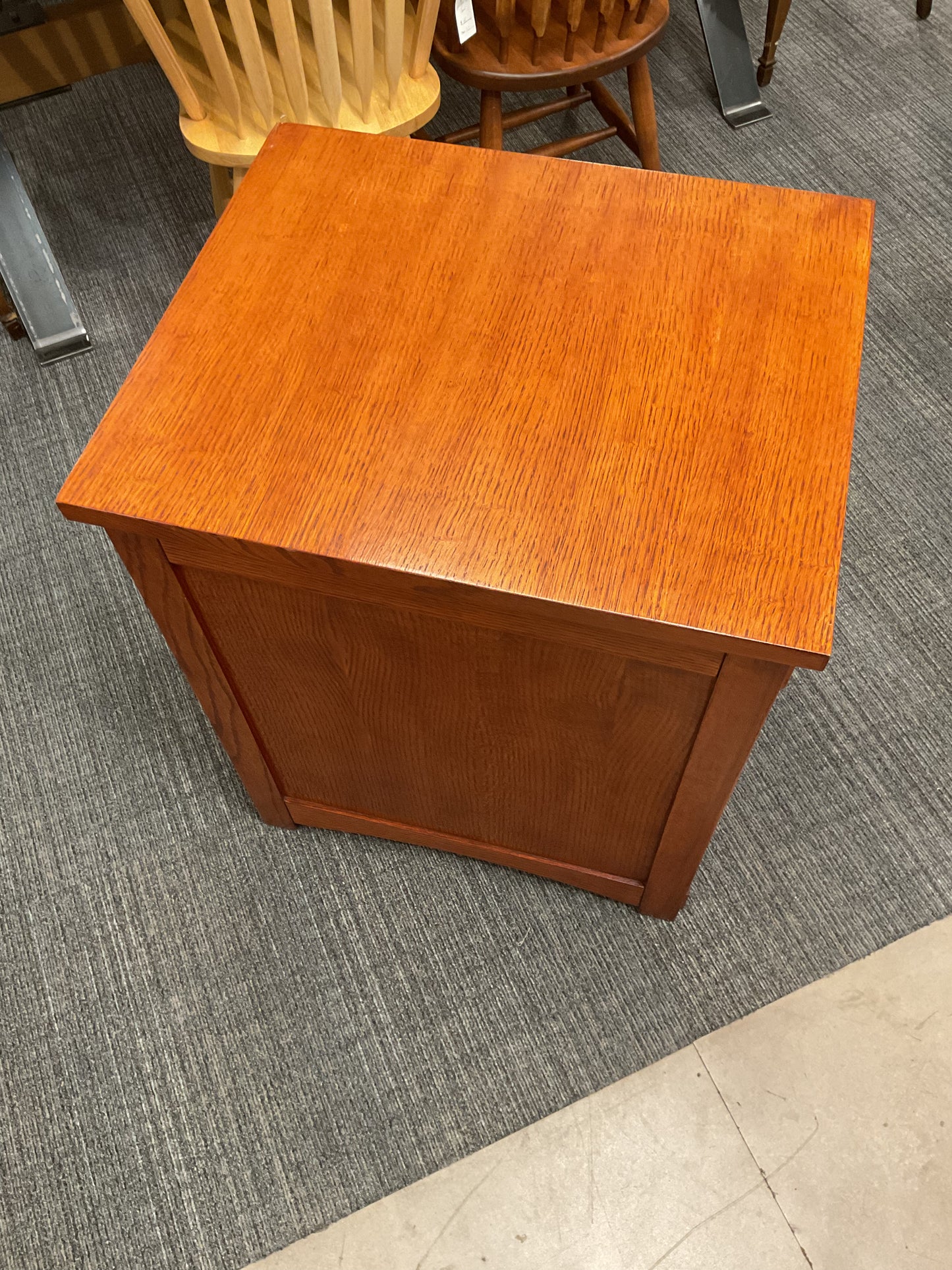 Wooden Two Drawer Filing Cabinet