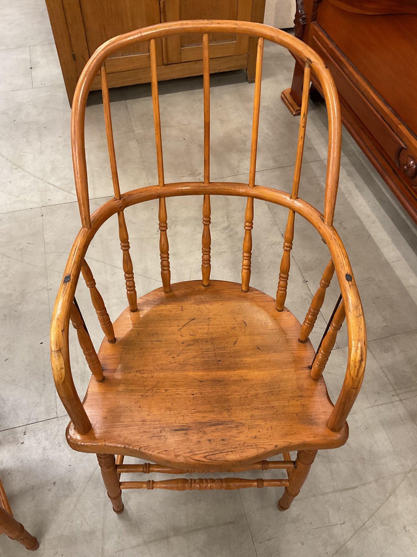 Colonial Era Bent Wood Chair Pair