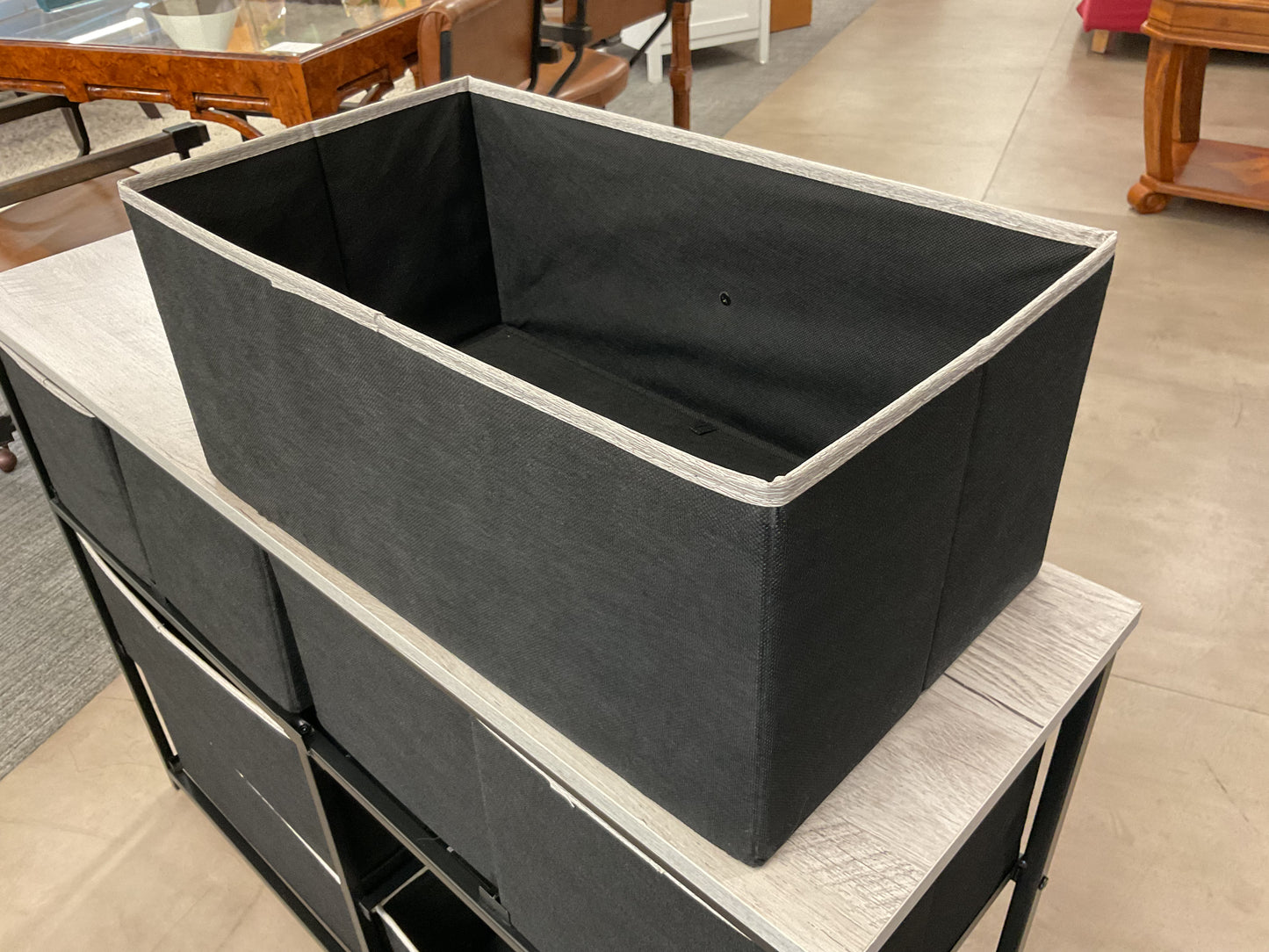 Fabric Drawer Veneer Dresser