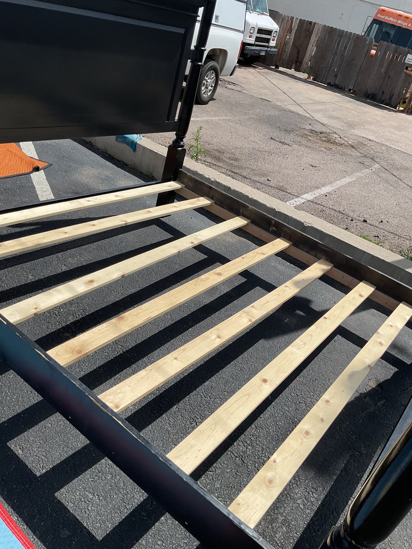 Black Gothic King Bed Frame (B163)