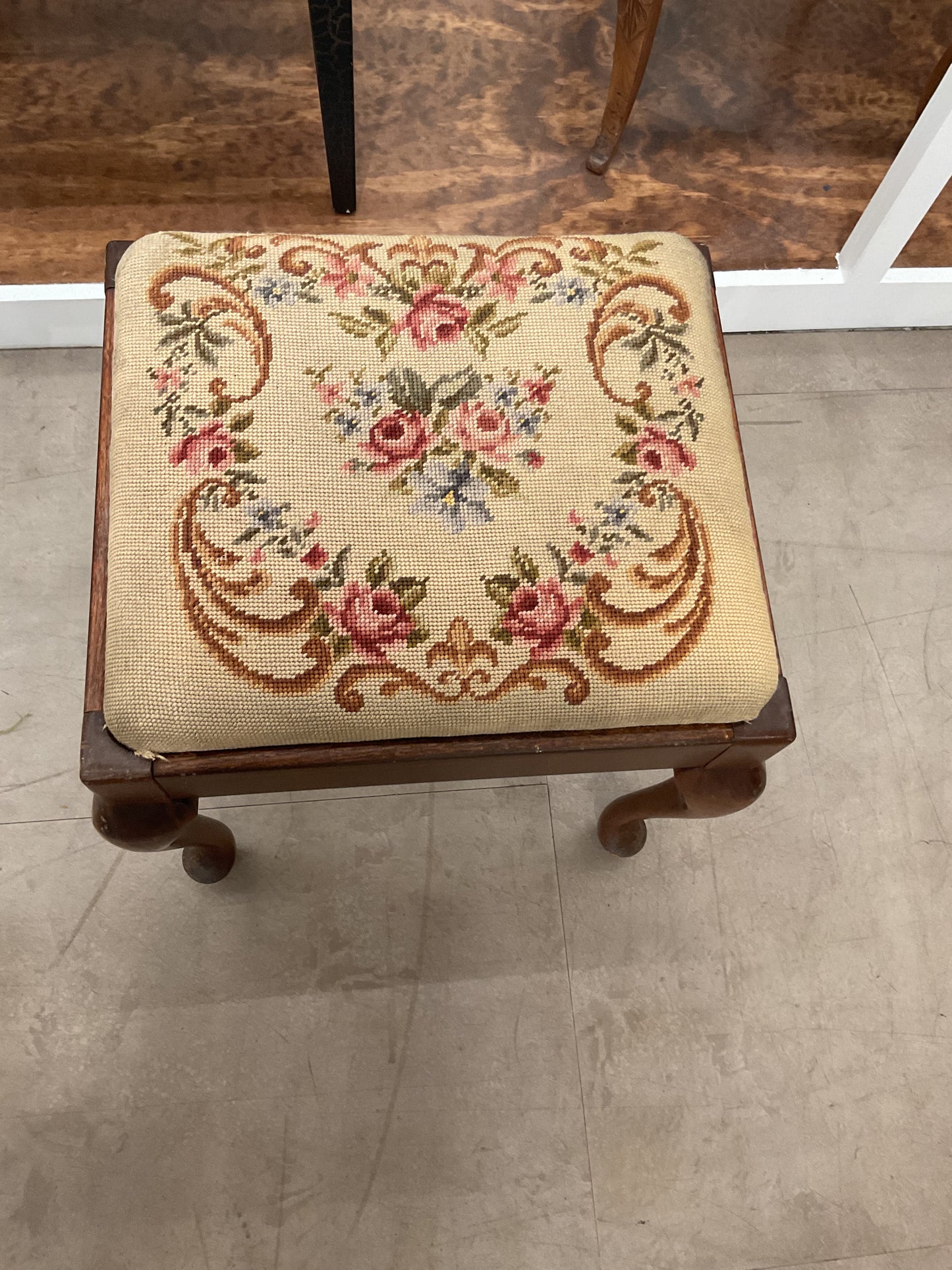 Embroidered Stool