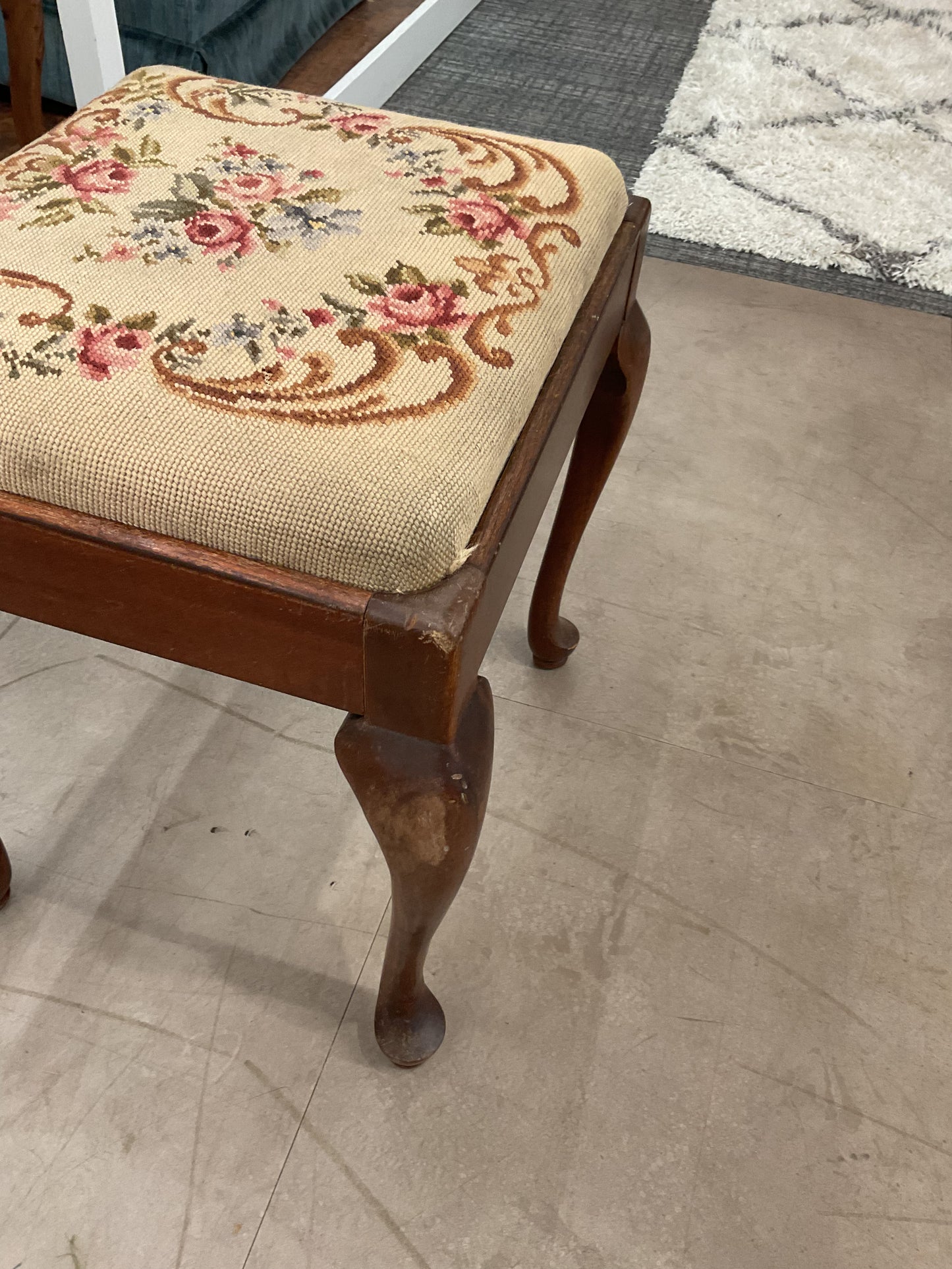 Embroidered Stool