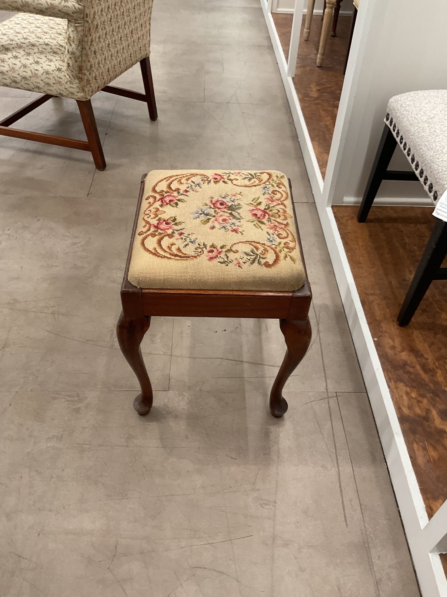 Embroidered Stool