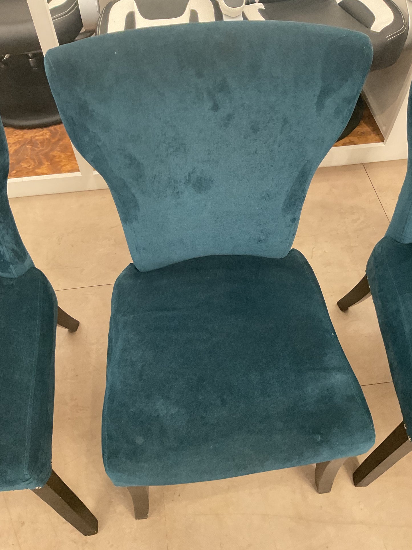 Button Tufted Upholstered Dining Chair Set of Four