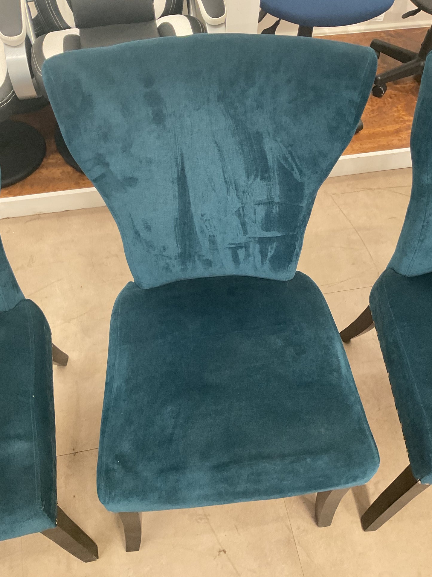 Button Tufted Upholstered Dining Chair Set of Four