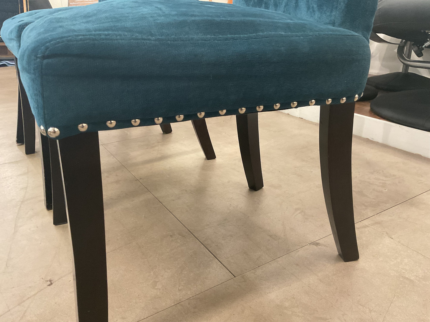 Button Tufted Upholstered Dining Chair Set of Four