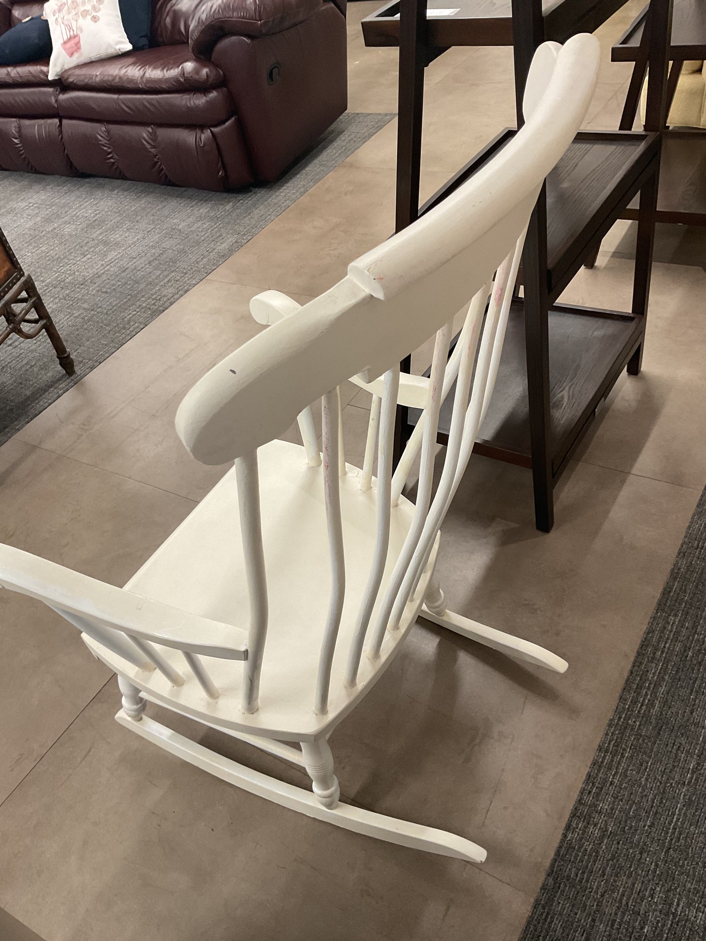 Hand Painted White Rocker