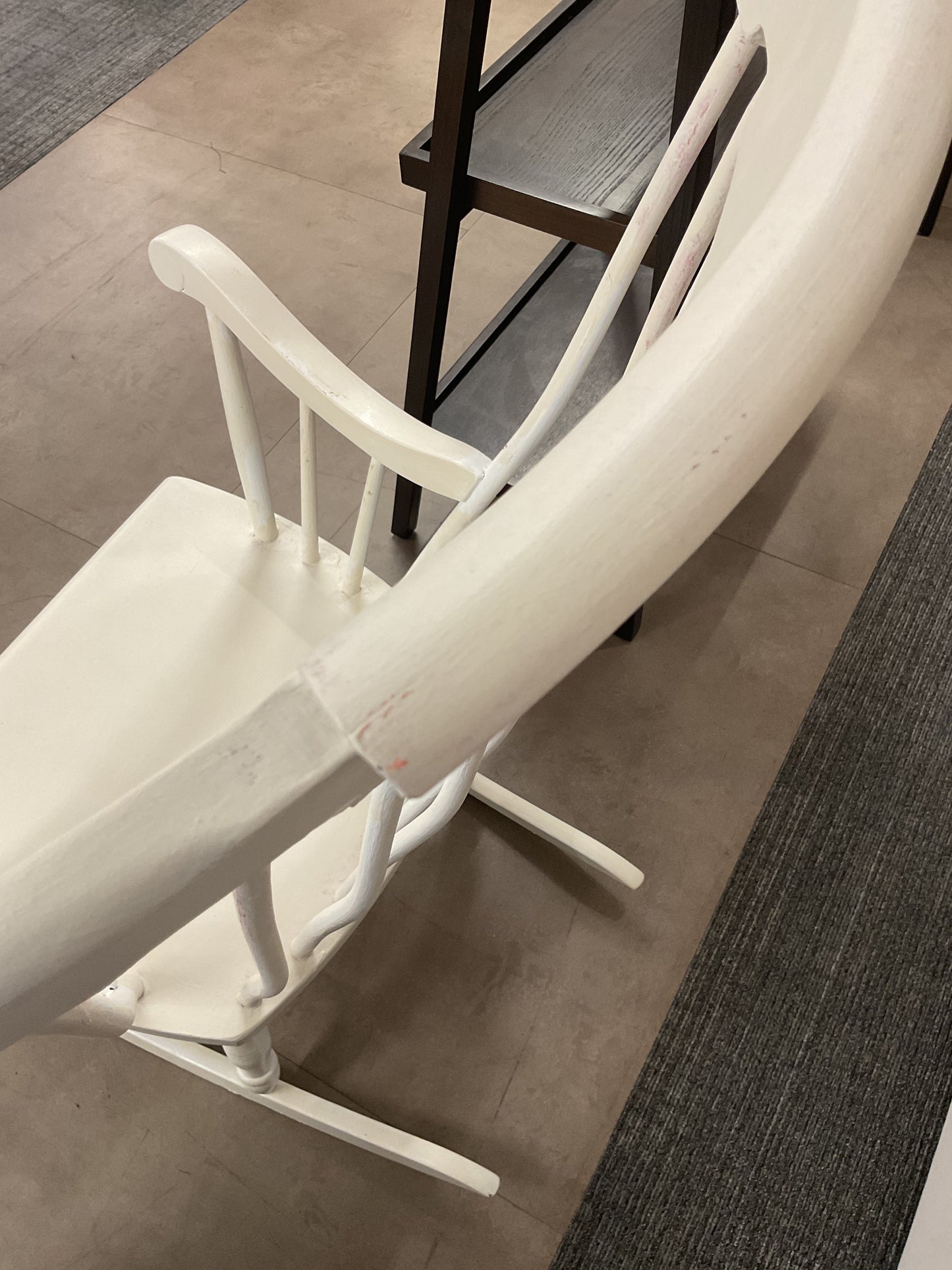 Hand Painted White Rocker