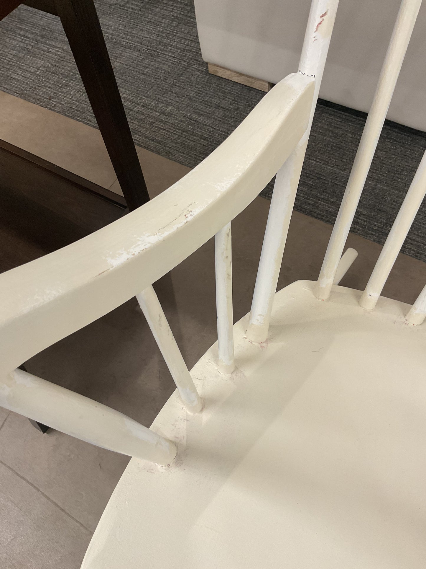 Hand Painted White Rocker
