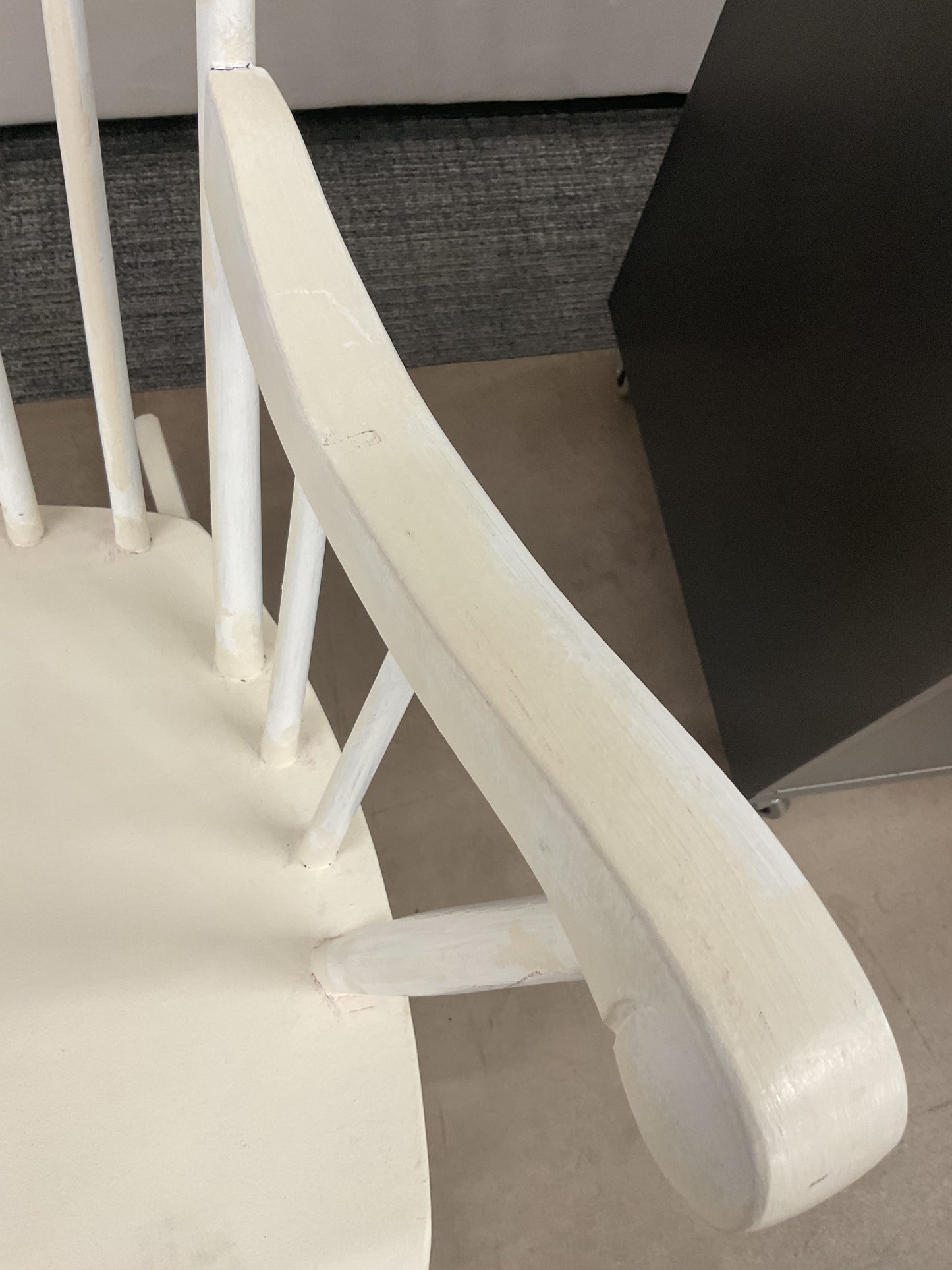 Hand Painted White Rocker