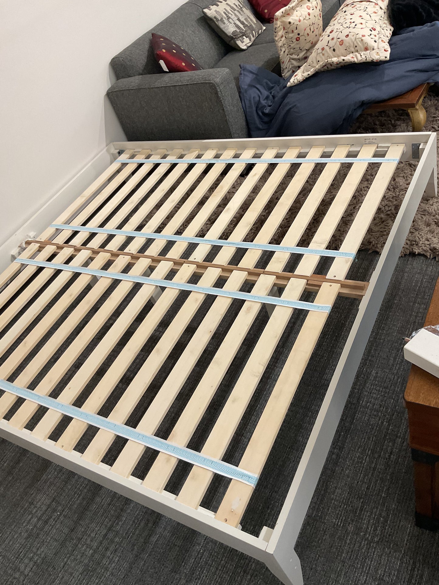 W.E King Platform Frame White (B189)