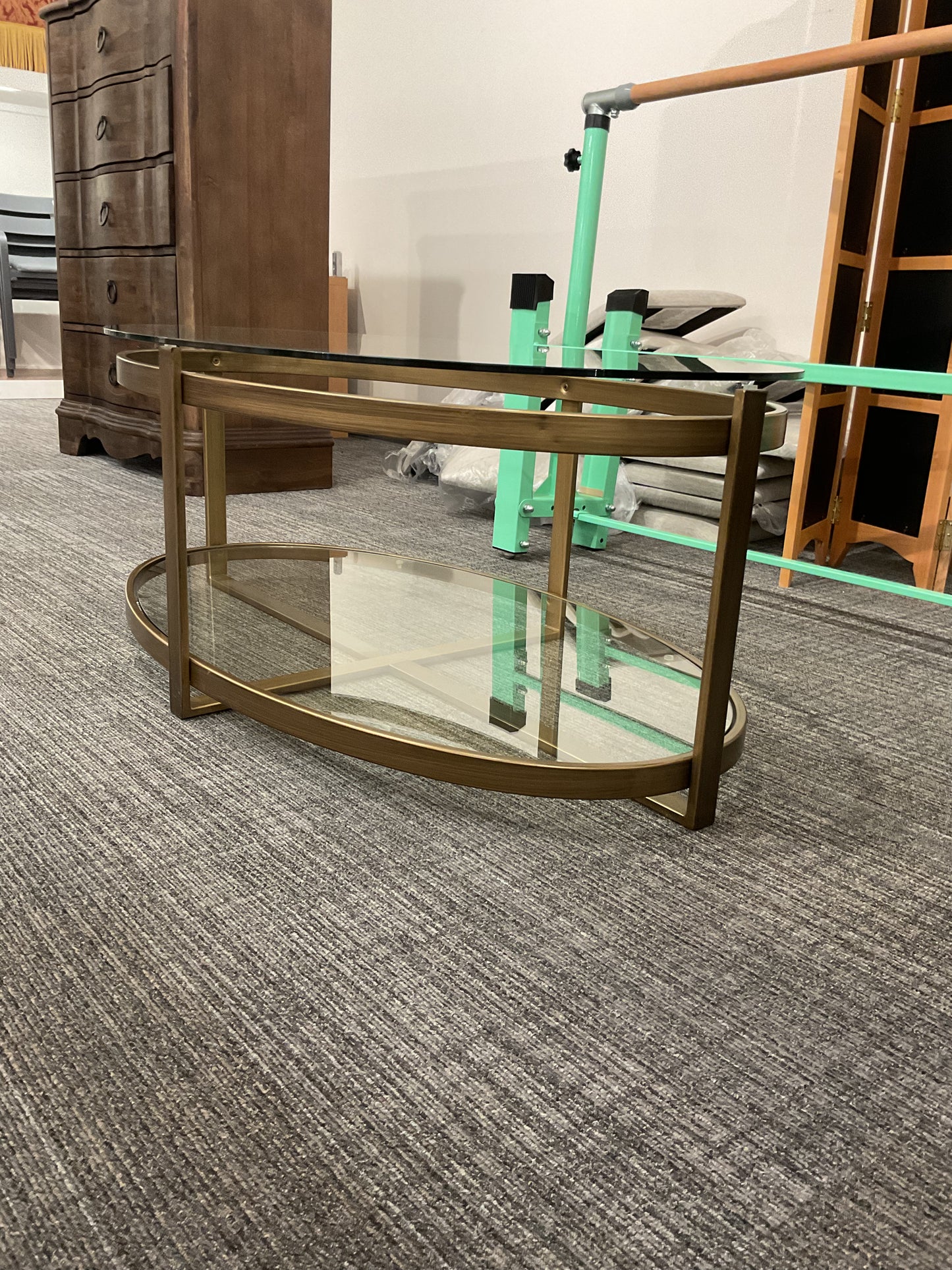 Glam Oval Coffee Table