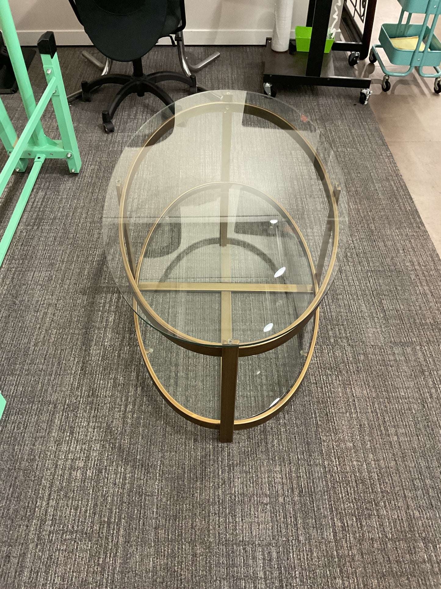Glam Oval Coffee Table