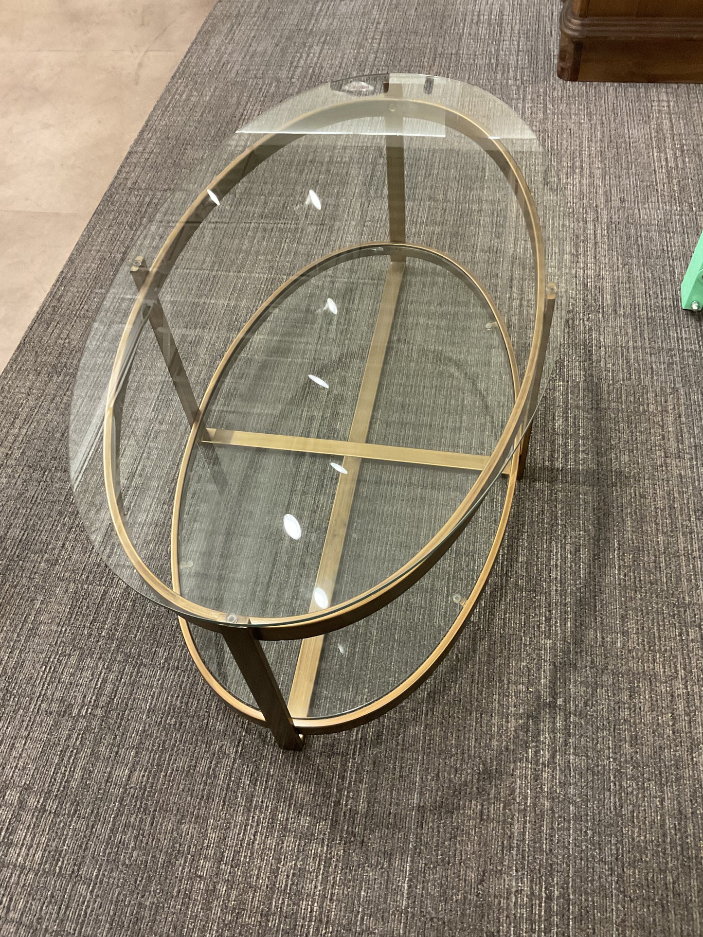 Glam Oval Coffee Table