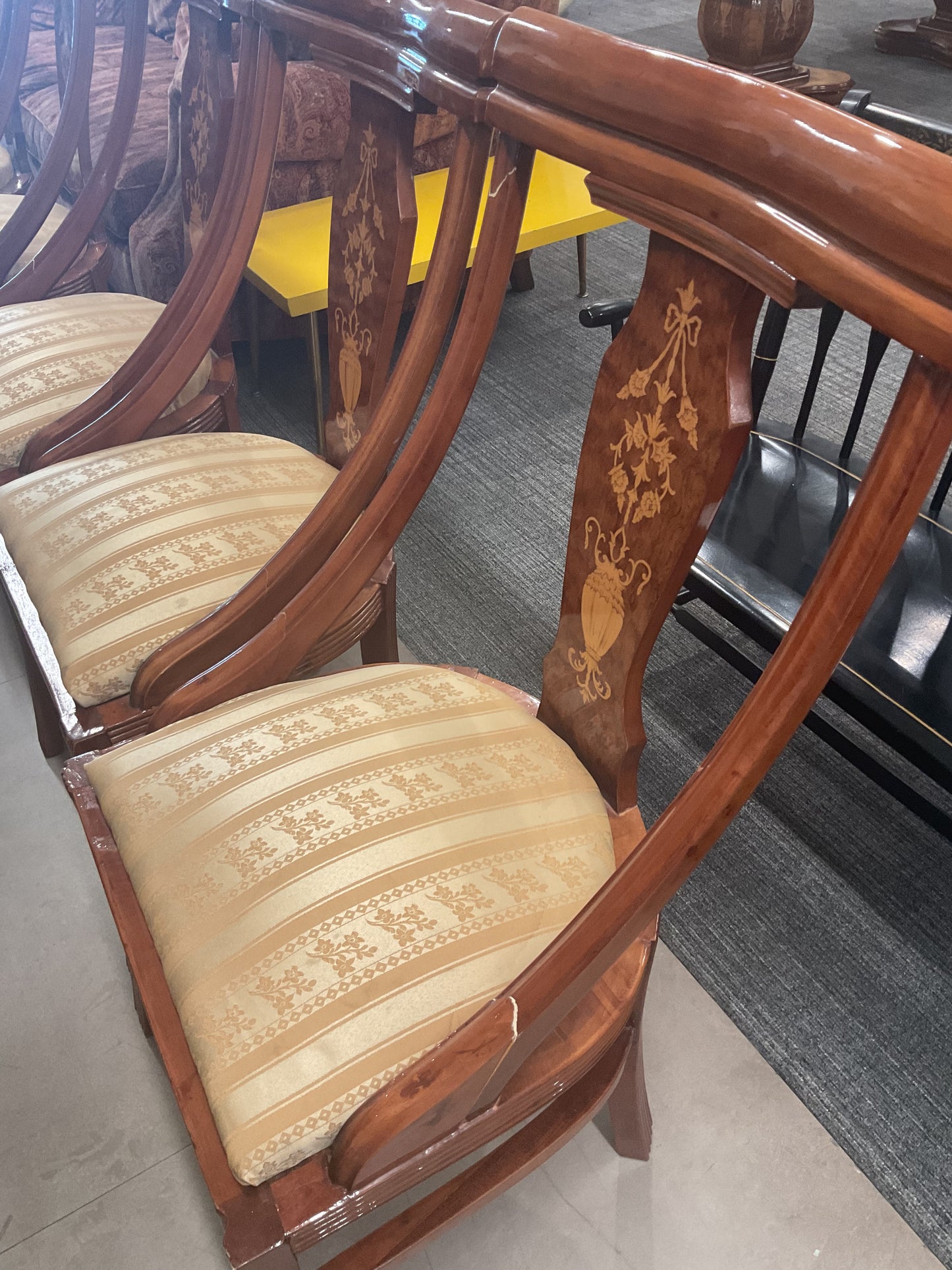 Artesian Burlwood Dining Set