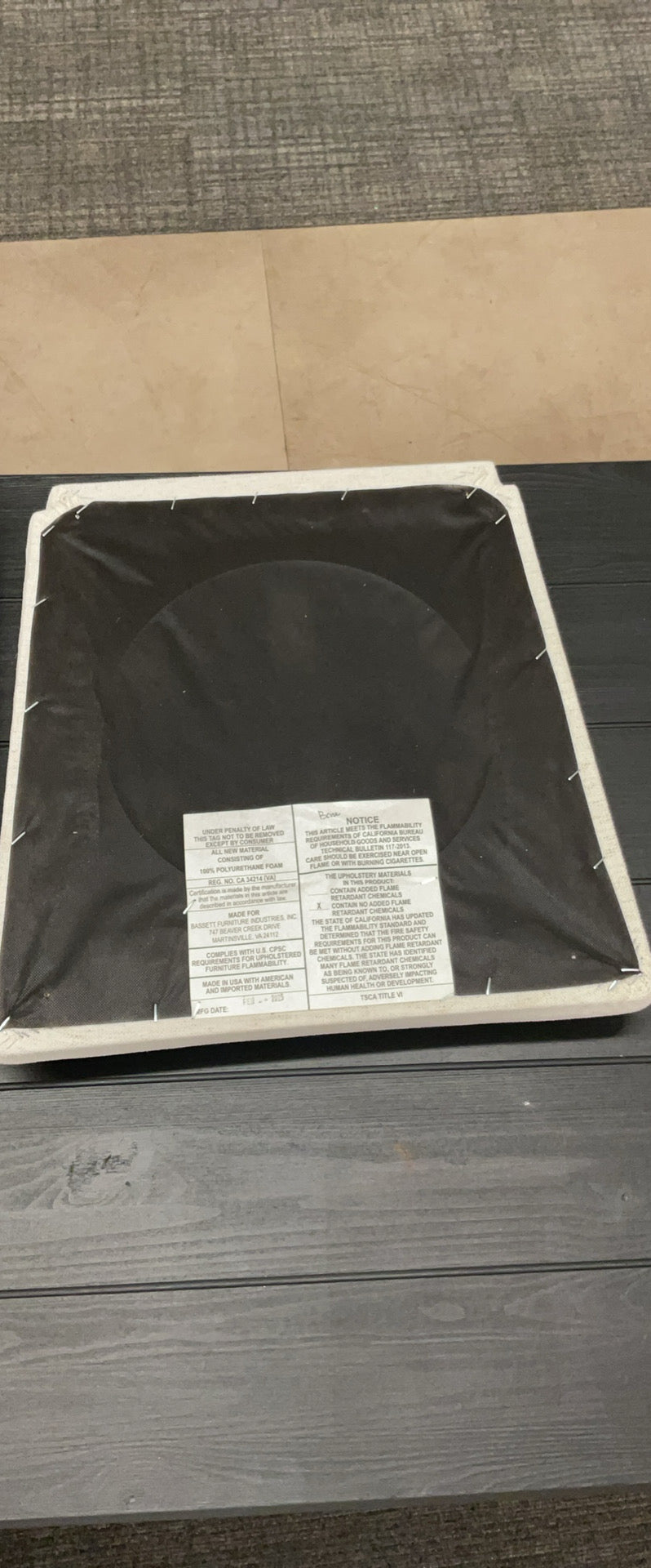 Linen & Bone seat cushion