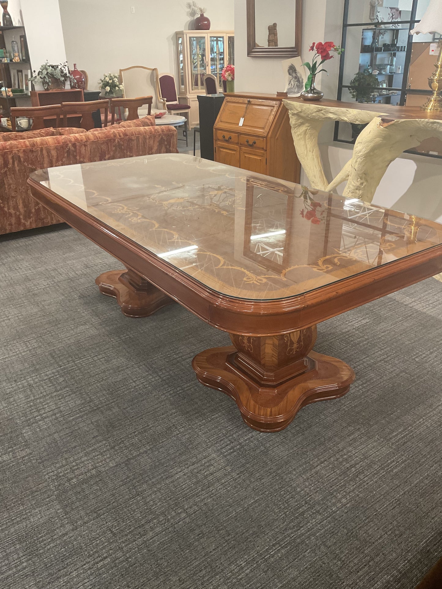 Artesian Burlwood Dining Set