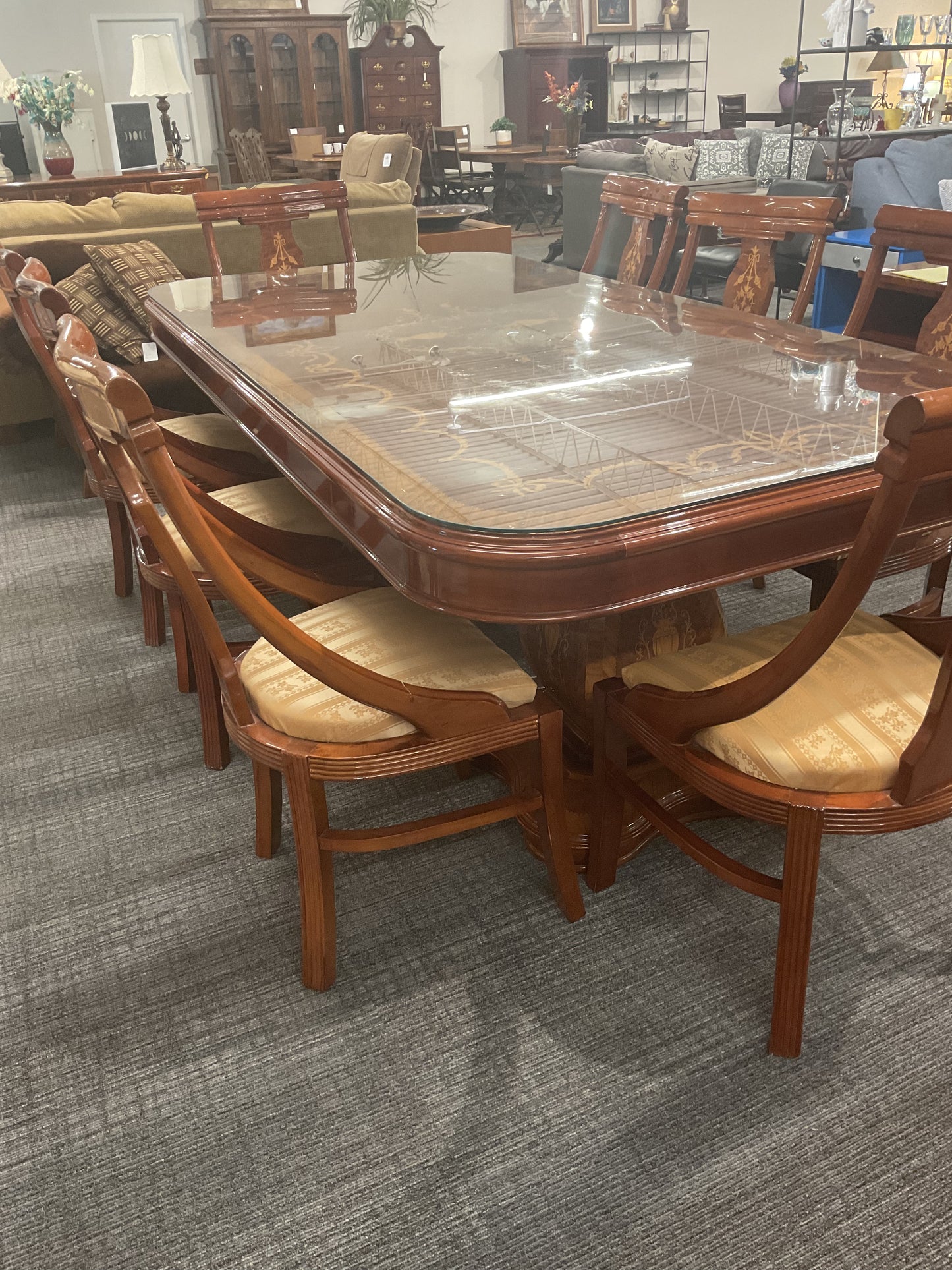 Artesian Burlwood Dining Set
