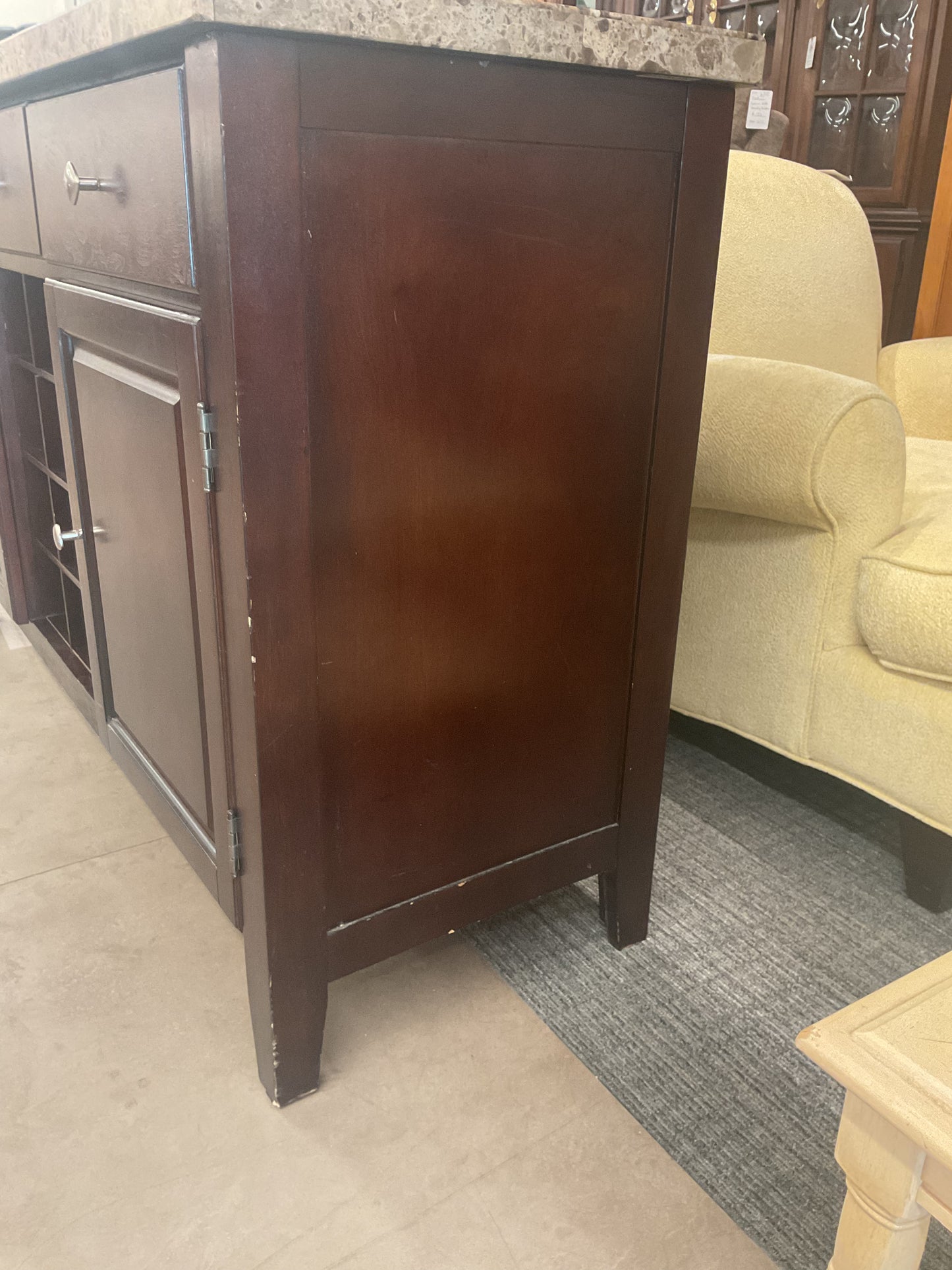Marble Wine Rack Cabinet